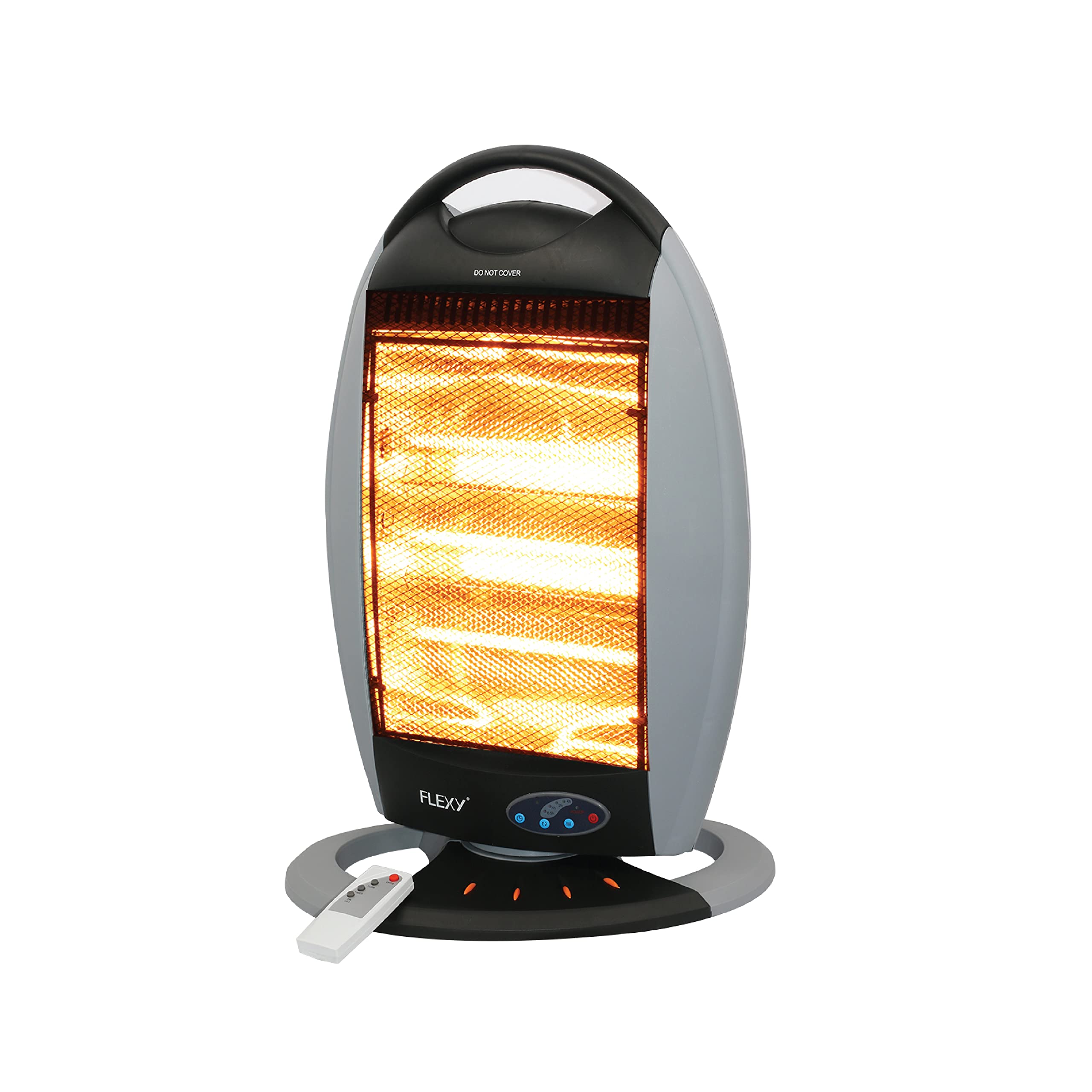 FLEXY® Portable 1200 Watts 3 Heat Level Halogen Room Heater With With REMOTE- 180° Oscillation