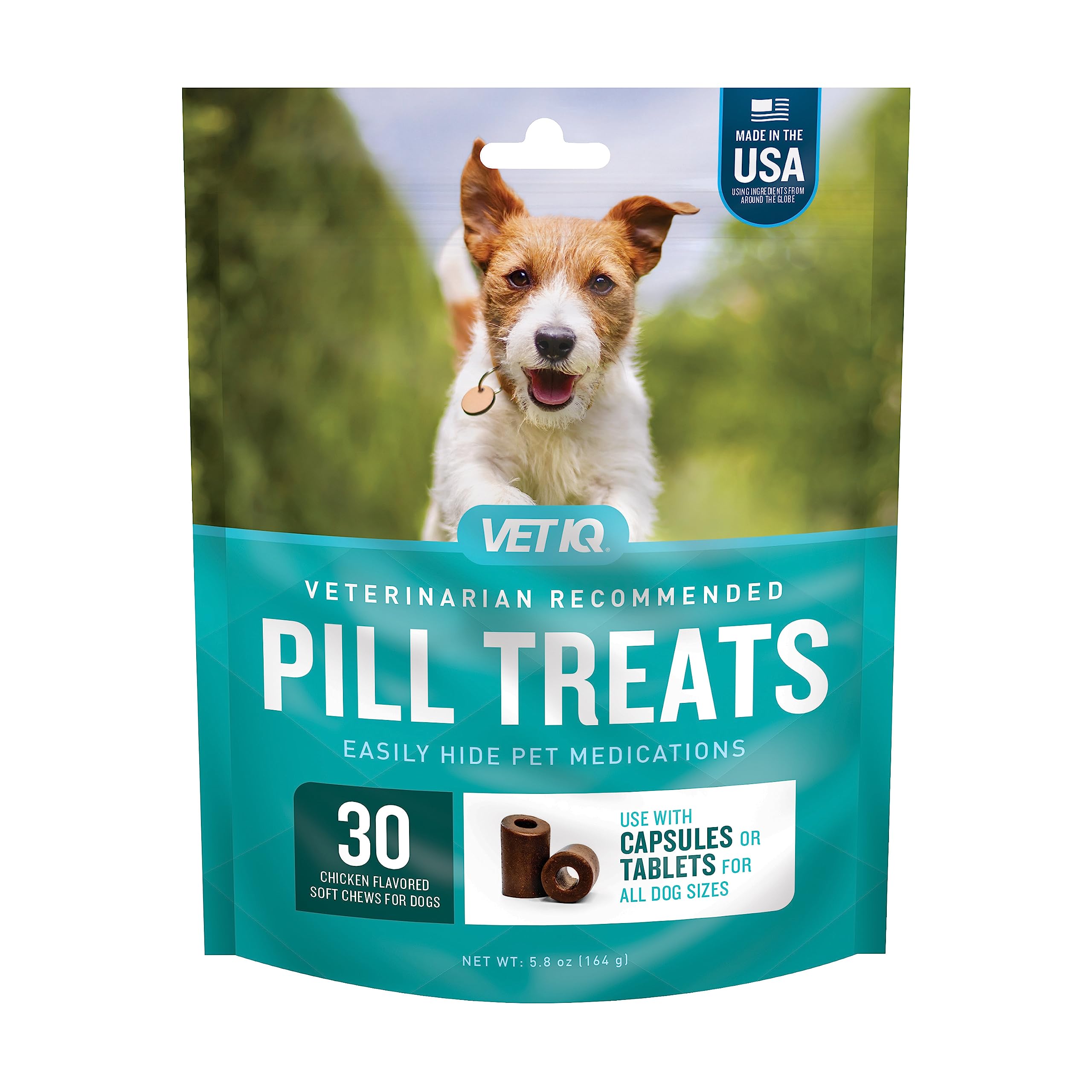 VETIQPill Treats Advanced Formula for Dogs, Chicken Flavor Soft Chews, Made in the USA, 30 Count