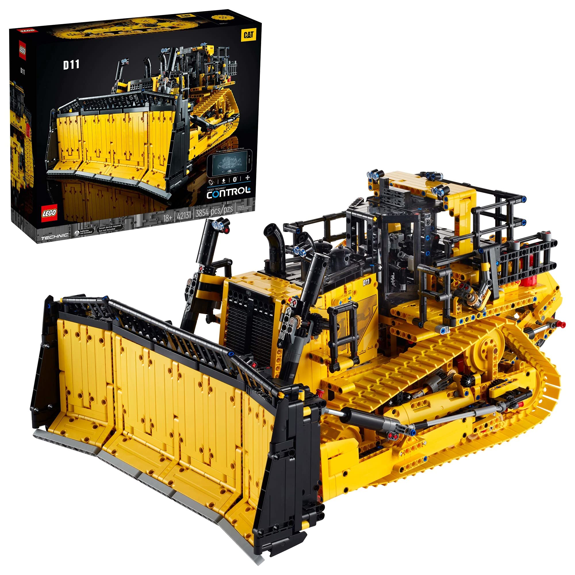 LEGO Technic App-Controlled Cat D11 Bulldozer 42131 (3,854 Pieces)