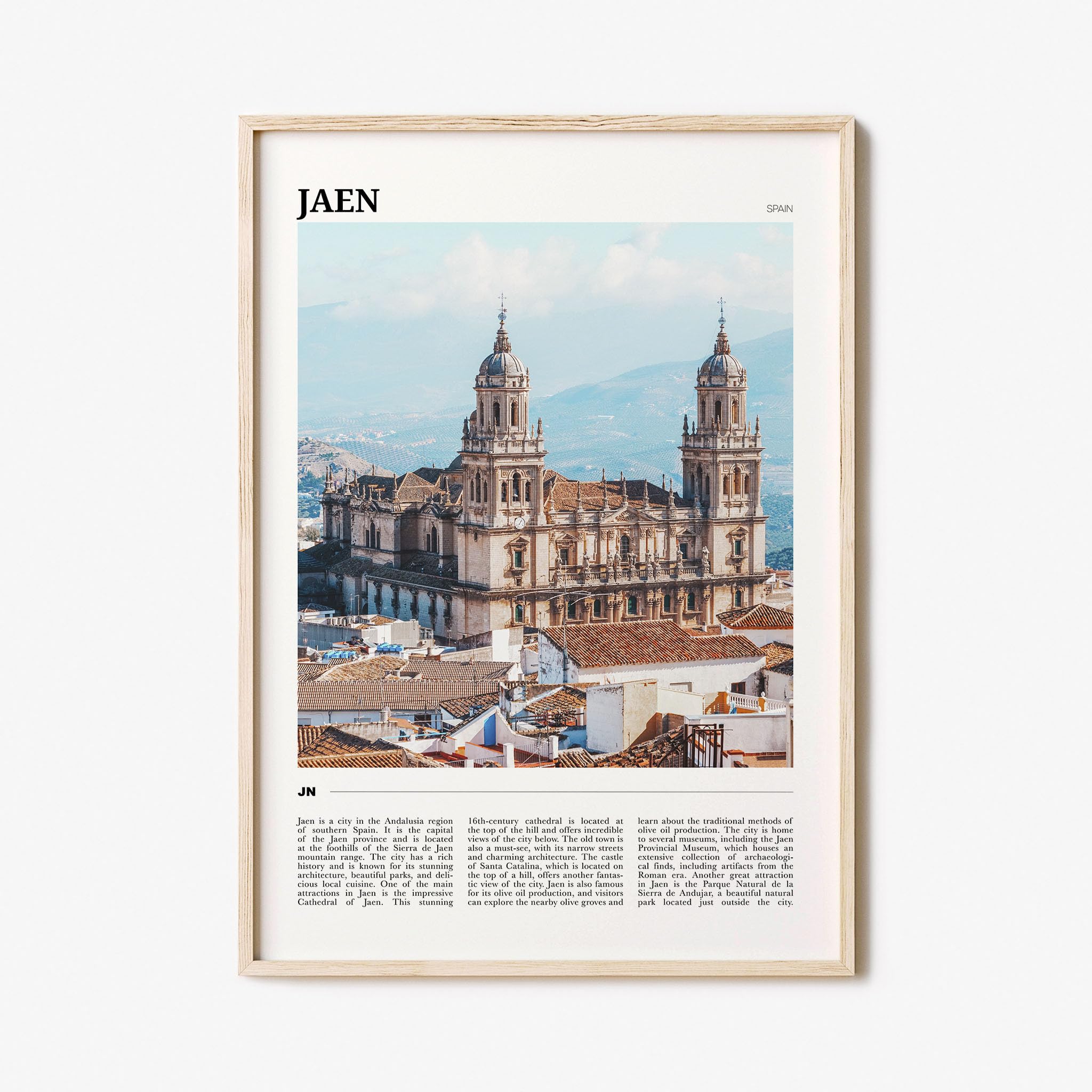 Jaen Travel Poster, Jaen Wall Art, Jaen Poster Print, Jaen Photo, Jaen Decor, Spain