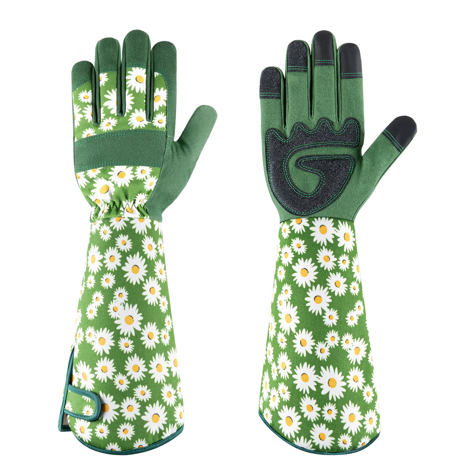 PHALANX Gardening Gloves for Women/Men - Long Thorn Proof Garden Gloves Leather Thick Work Gloves with Forearm Protection for Rose/Blackberry Pruning &Yard & Outdoor Work