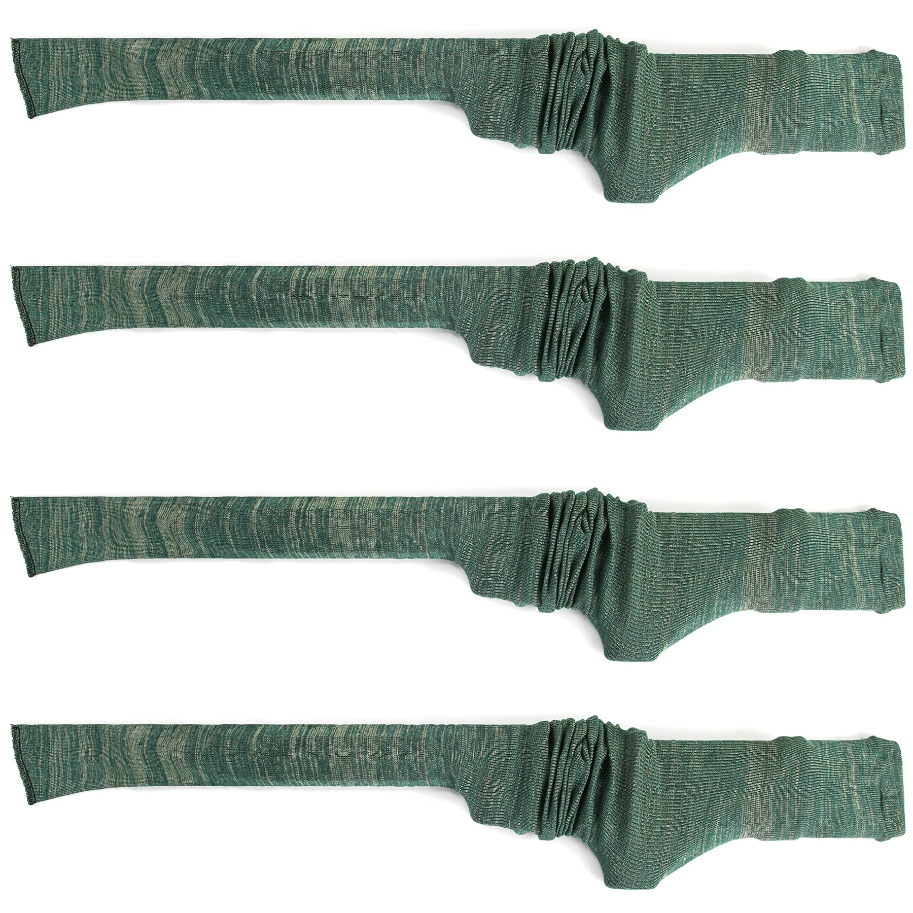 GUGULUZA 4-Pack Thick Gun Socks for Storage Rifle and Shotguns with or without Scope, Silicone-Treated, Drawstring Closure, 52 Inches