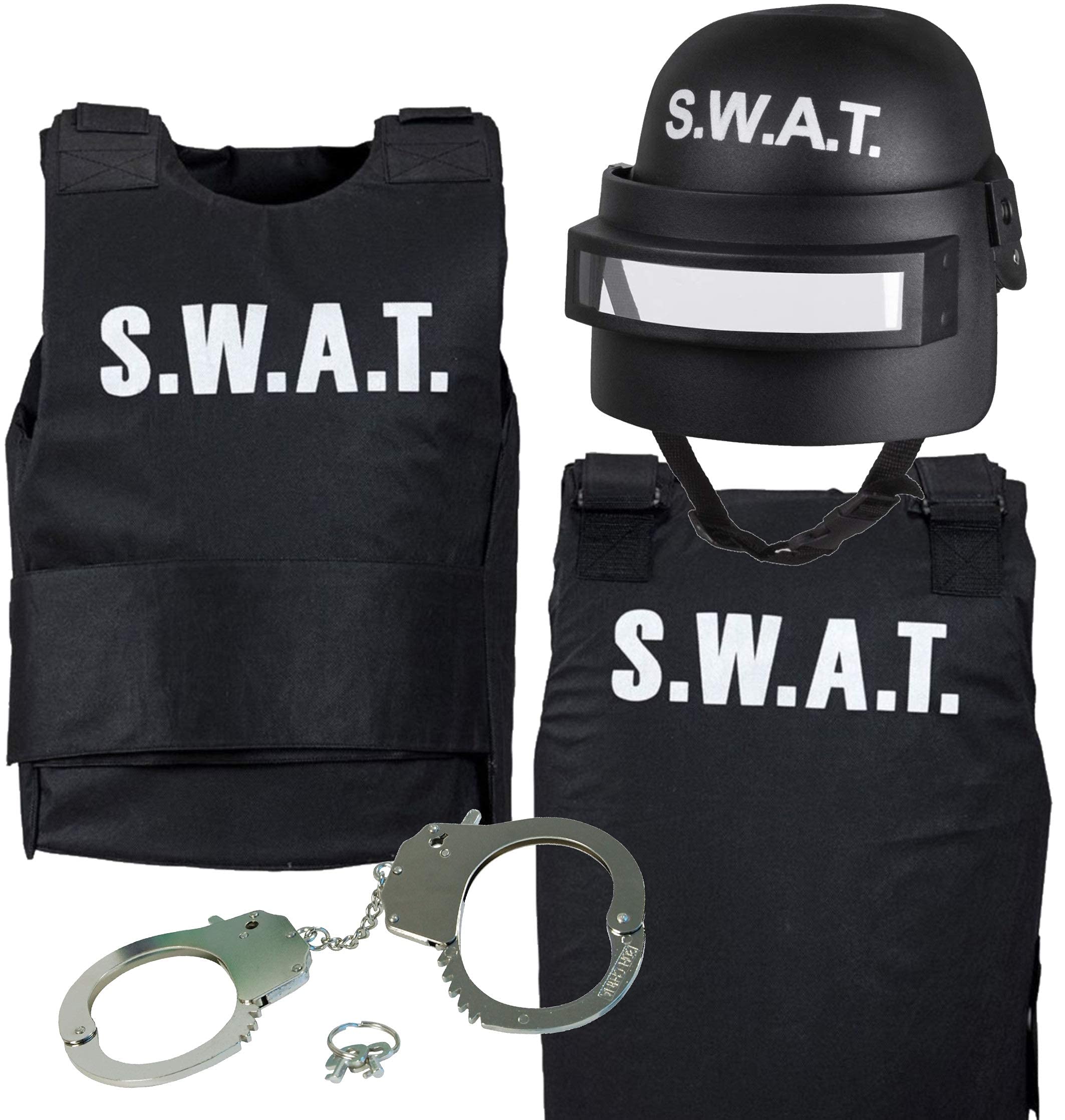 Buy Mega_JumbleSale® Children S.W.A.T Costume, Boys SWAT Helmet, SWAT ...