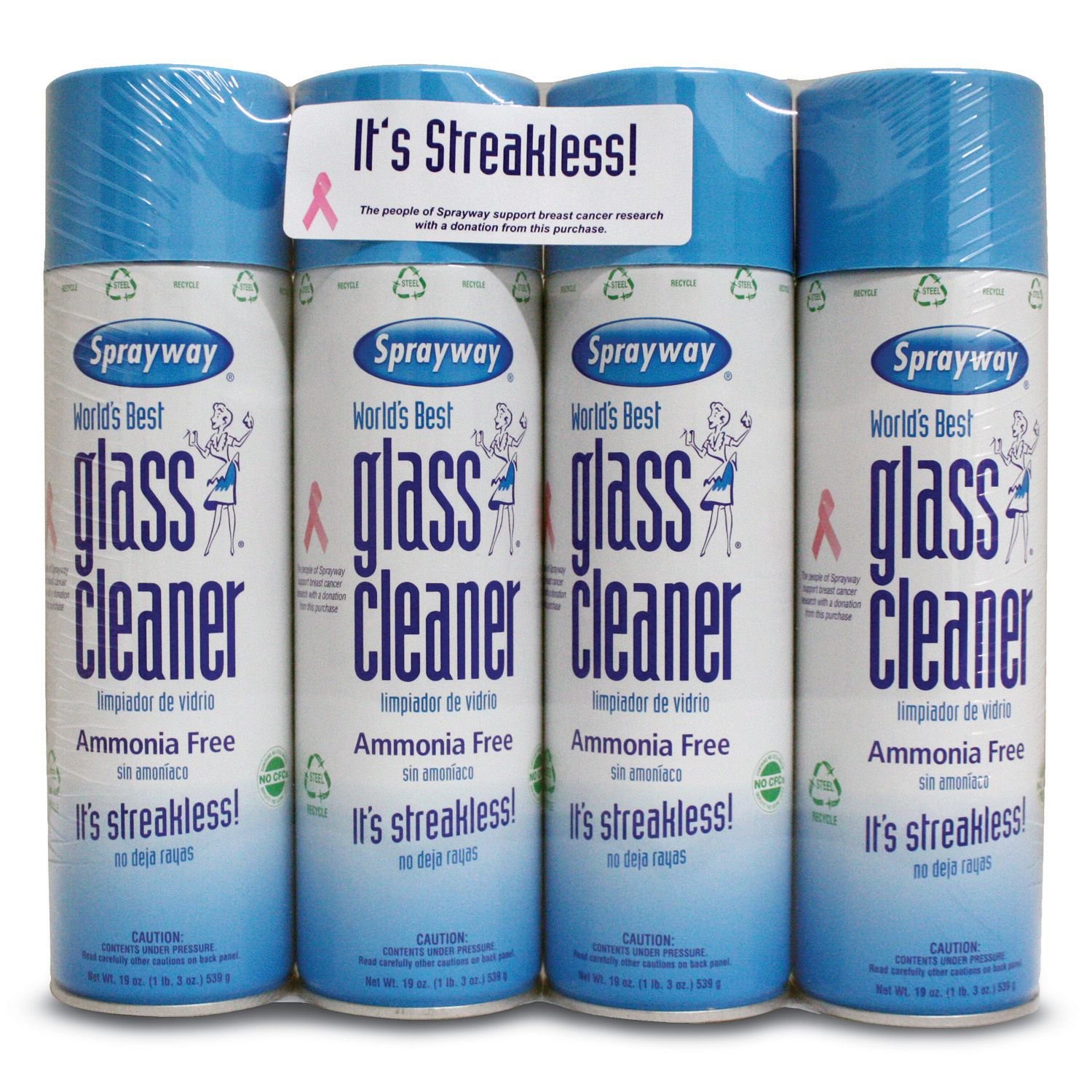 Sprayway Glass Cleaner Case: 12 cans.