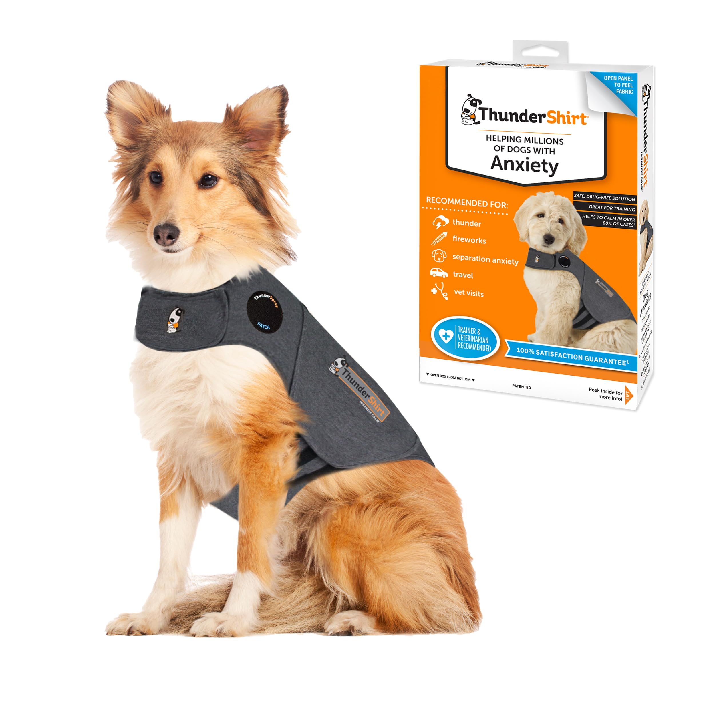 Thundershirt Dog Grey L GB for 41-64LBS