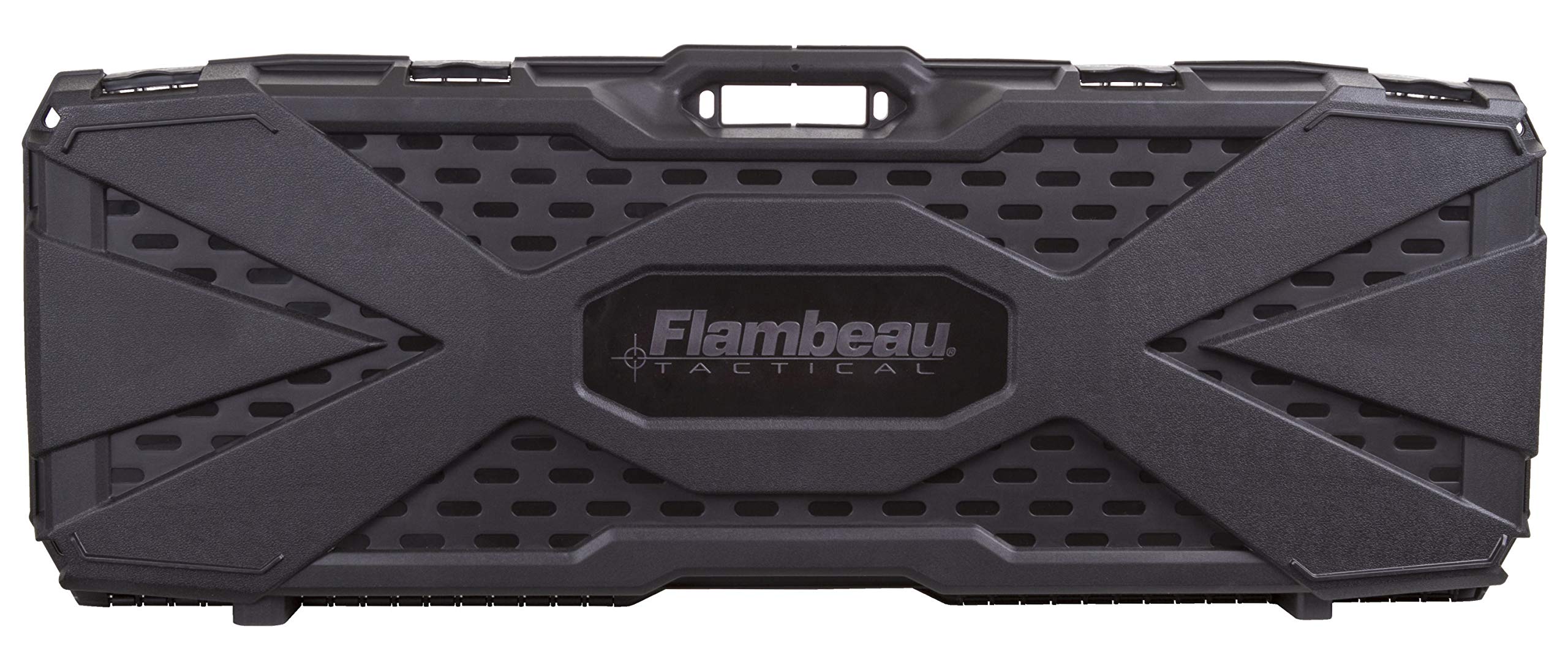 Flambeau Outdoors 6500 Case with ZERUST - 40 x 12 x 4 in. Hard Gun Case with Zerust Magazine Pockets and Straps for Ammunition, Firearm Storage Accessory, Large, black