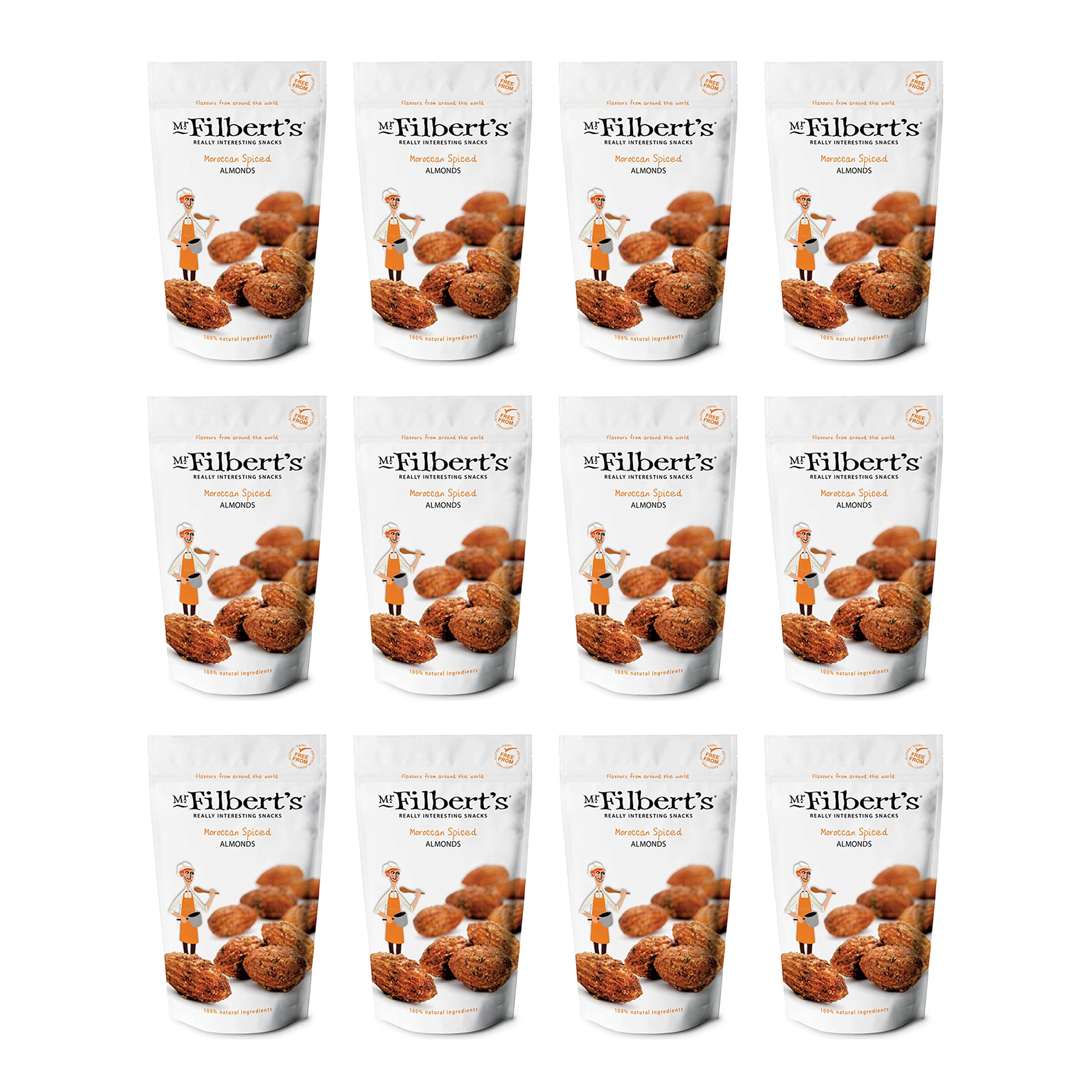 Mr Filbert's Moroccan Spiced Almonds 110g - Pack of 12