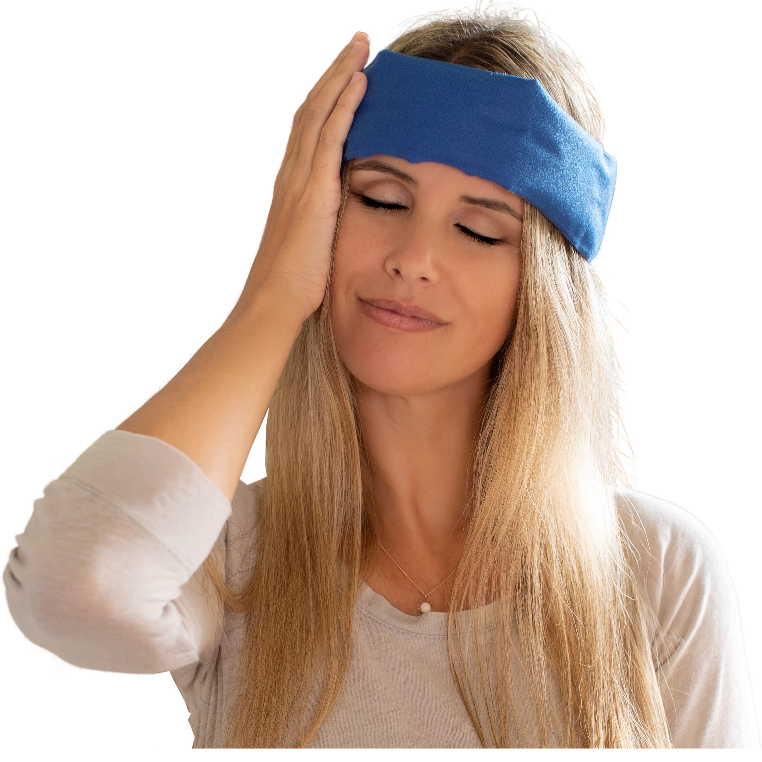 TheramedCooling Headache Relief Band - Fabric Lined Ice Pack for Headache Relief and Migraine Relief - Works On Tension Headaches, Sinus Headaches, Minor Injuries