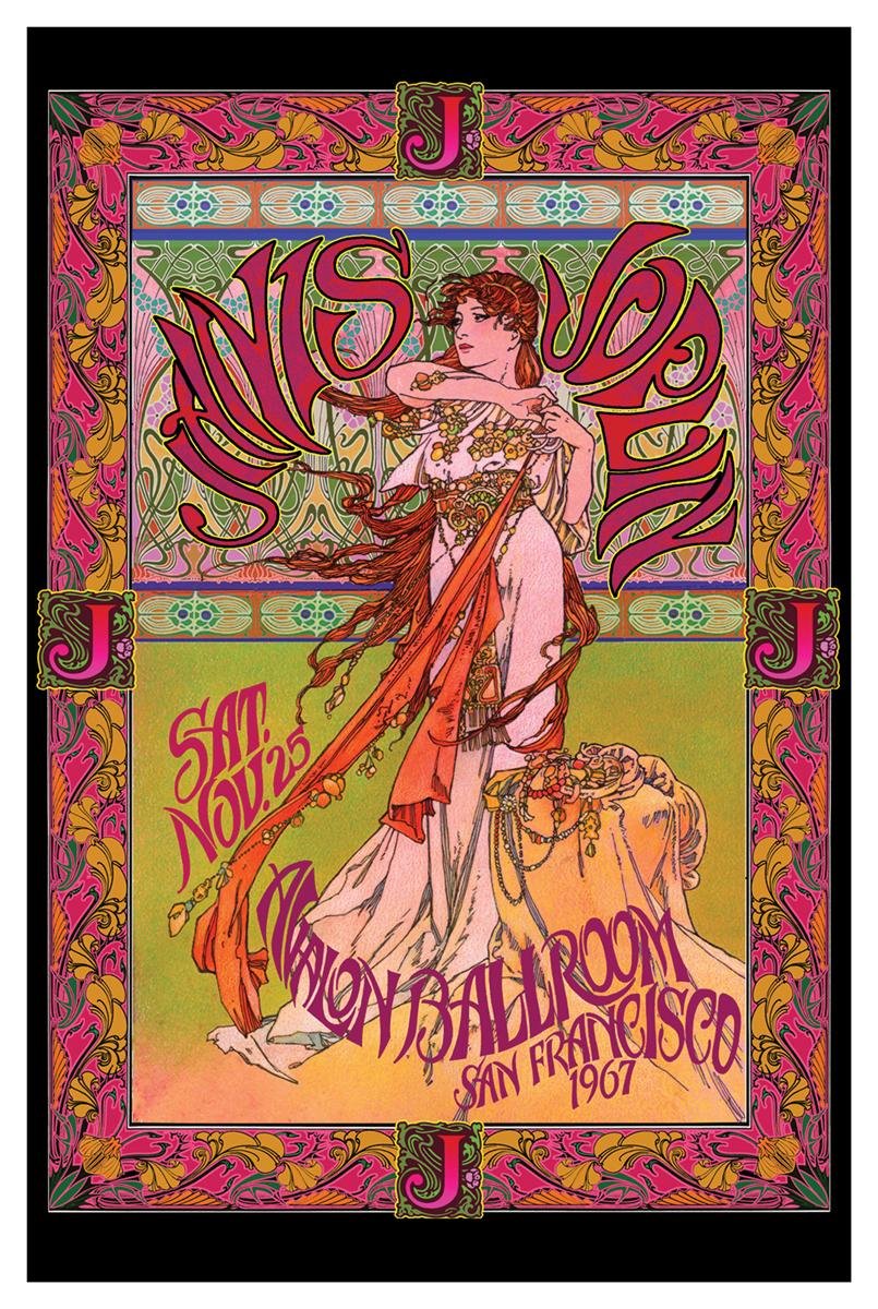 NMR Bob Masse Poster - Janis Joplin/Live in San Francisco 1967 (24"x36")