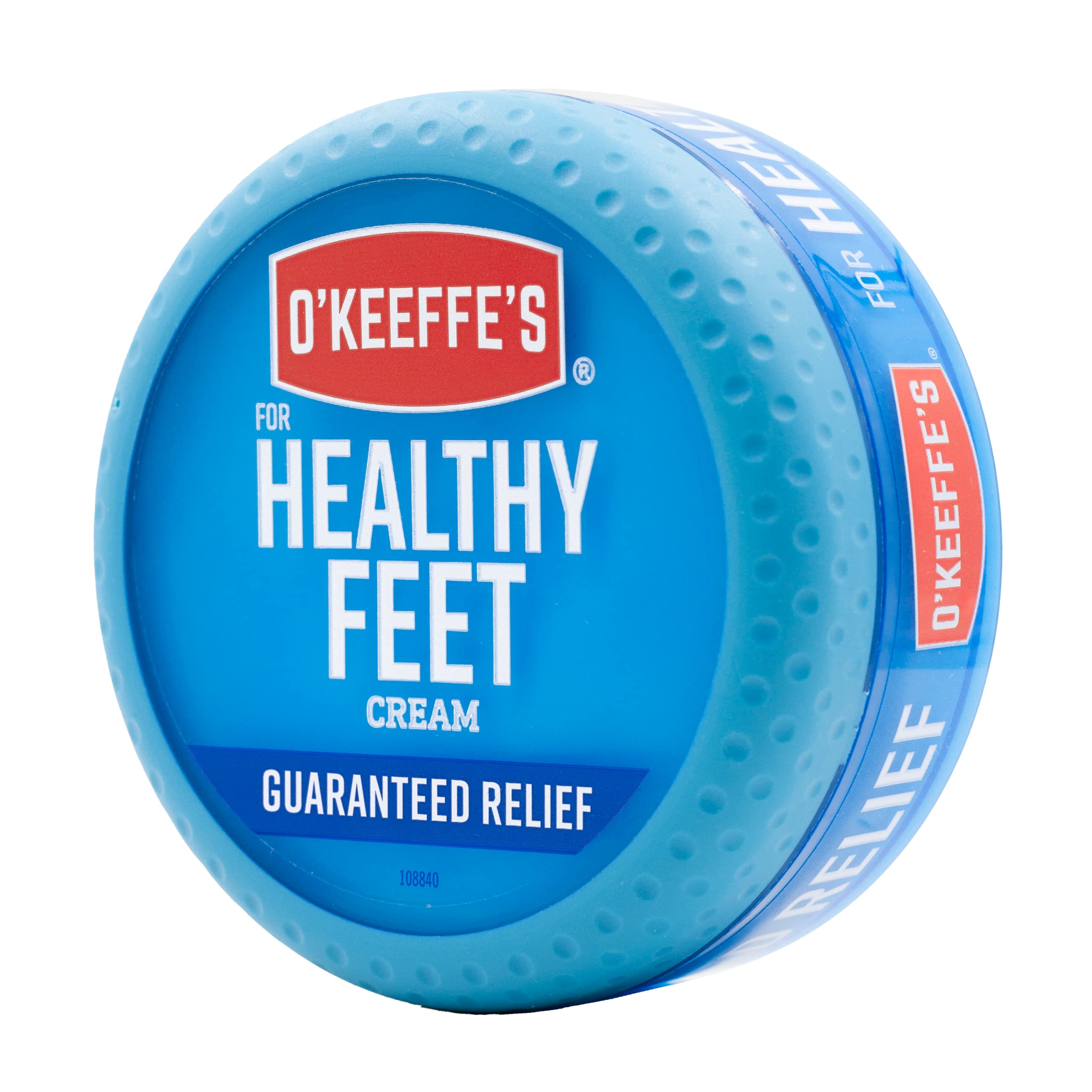 O'Keeffe's for Healthy Feet Foot Cream; Guaranteed Relief for Extremely Dry; Cracked Feet; Instantly Boosts Moisture Levels; 3.2 Ounce Jar; (Pack of 1)