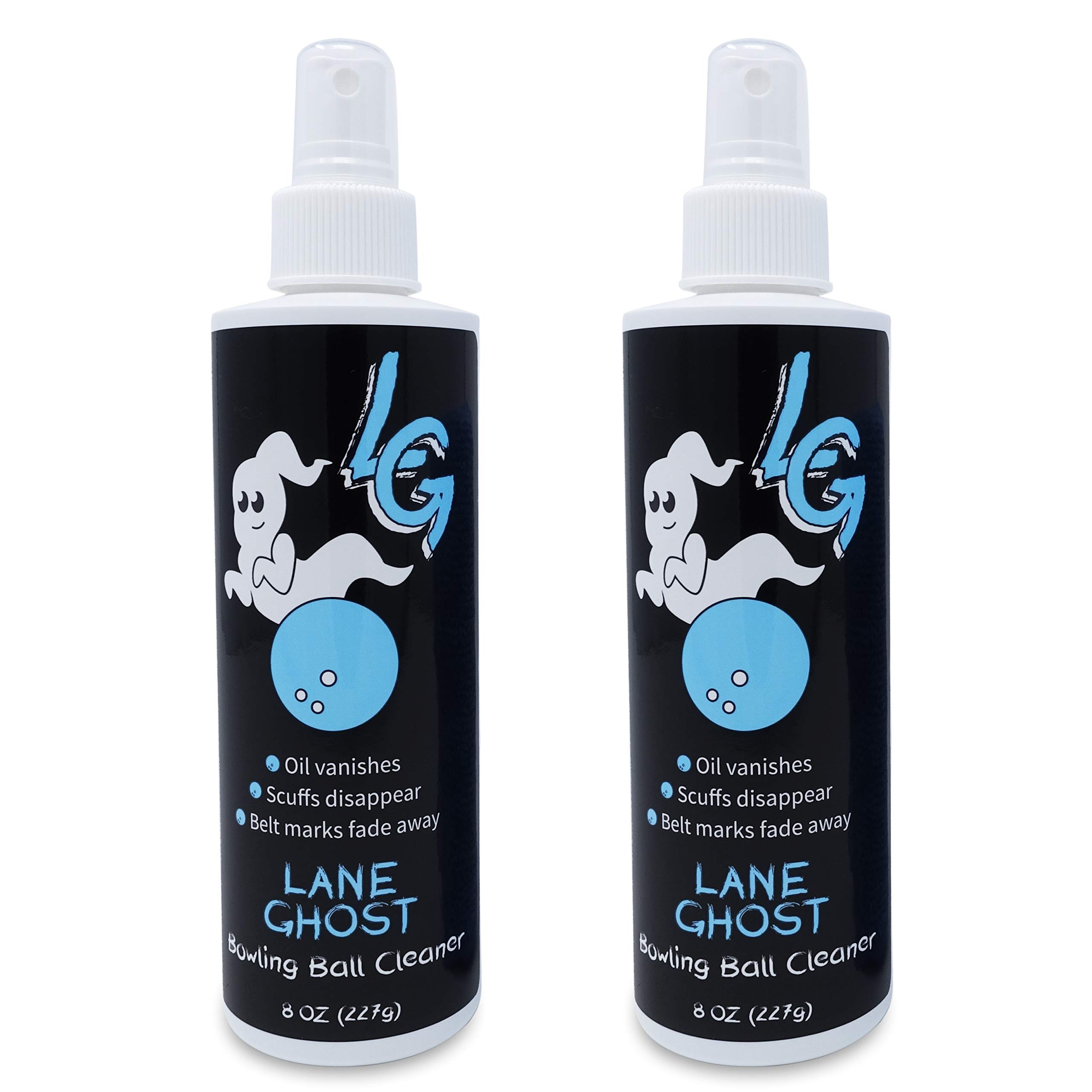 Bowling Ball Cleaner Spray Kit - 2 Pack - USBC Approved - Oil, Scuff, and Belt Mark Cleaner - Restores Tack and Prolongs Lifespan of Ball