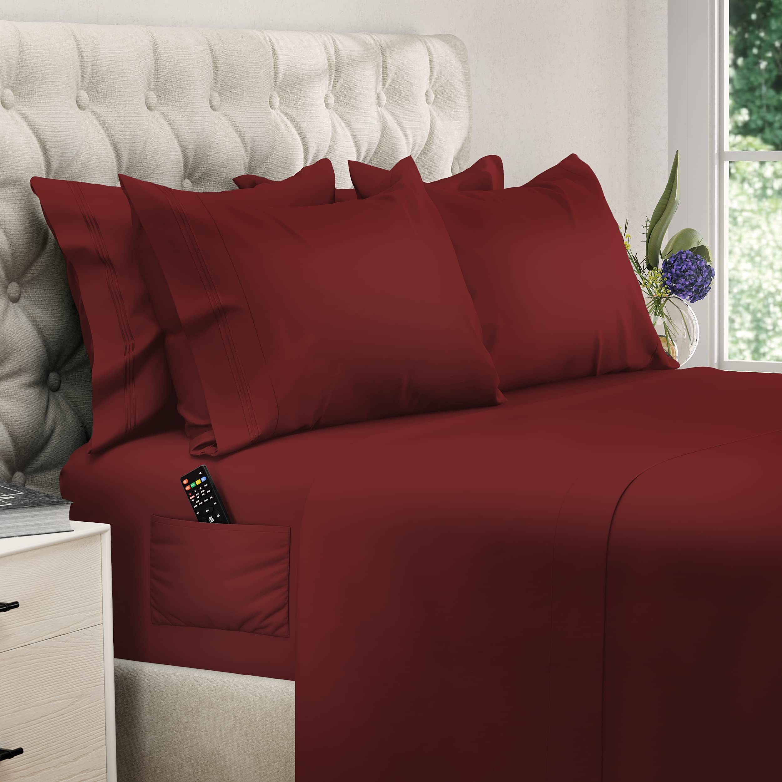 Deep Pocket Full Size Sheets Full Sheets - Full Bed Sheets Full Sheet Set Full Size Bed Sheets Full Size Bedding Sets Full Size Sheet Sets Full Bed Sheet Set Full Size Fitted Sheet Burgundy