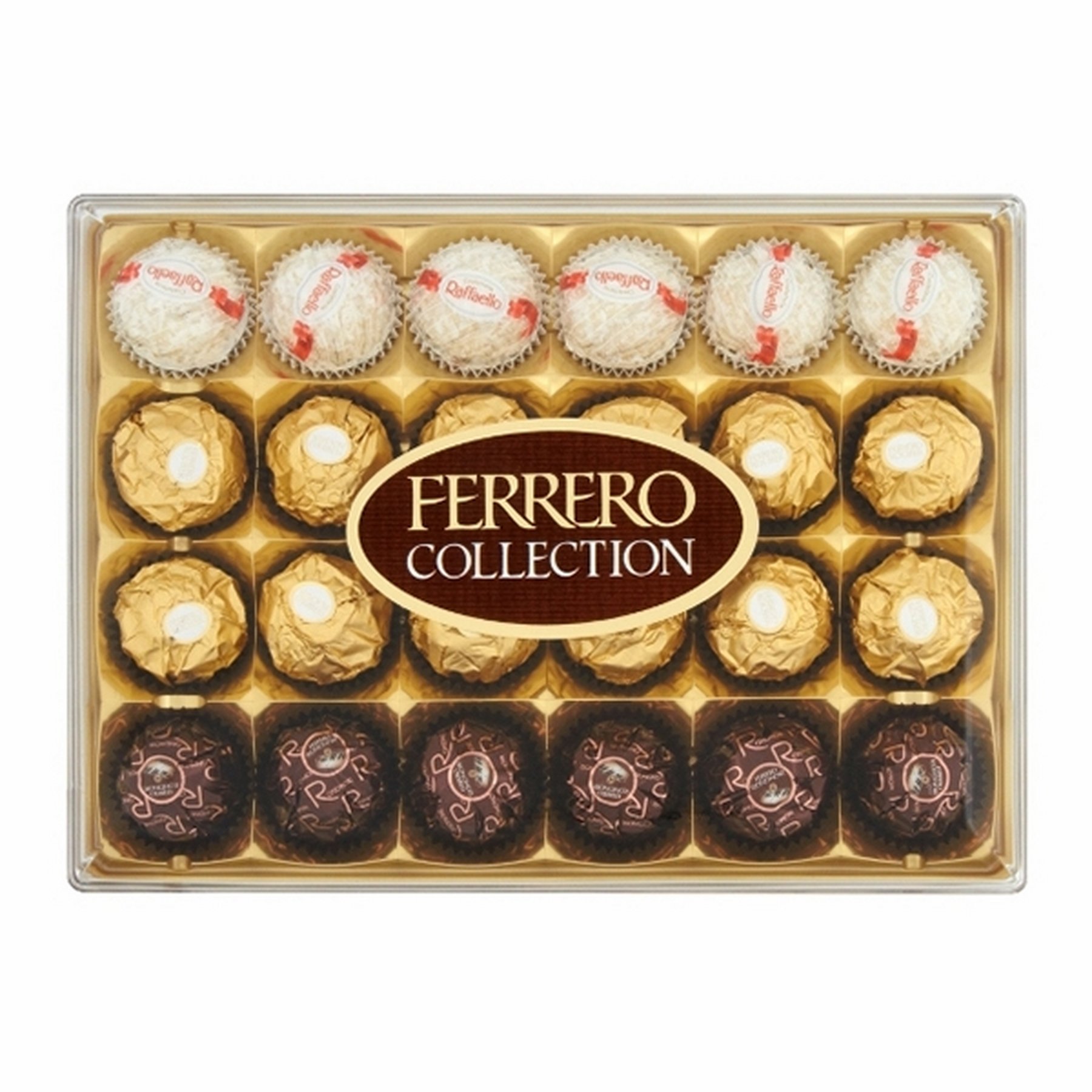 24 Ferrero Rocher Collection chocolat truffes - Raffaello, RondNoir, Rocher. 269g de plaisir