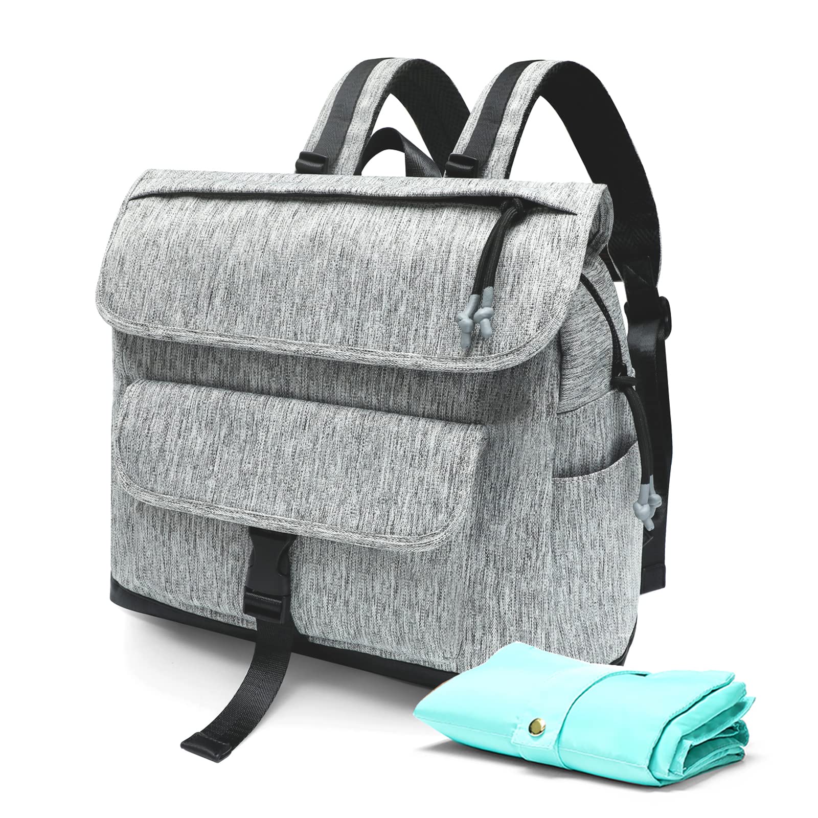 Diaper Bag Mominside Diaper Bag Backpack for Mom Dad Travel Baby Bag for Boys Girls with 4 Insulated Pockets