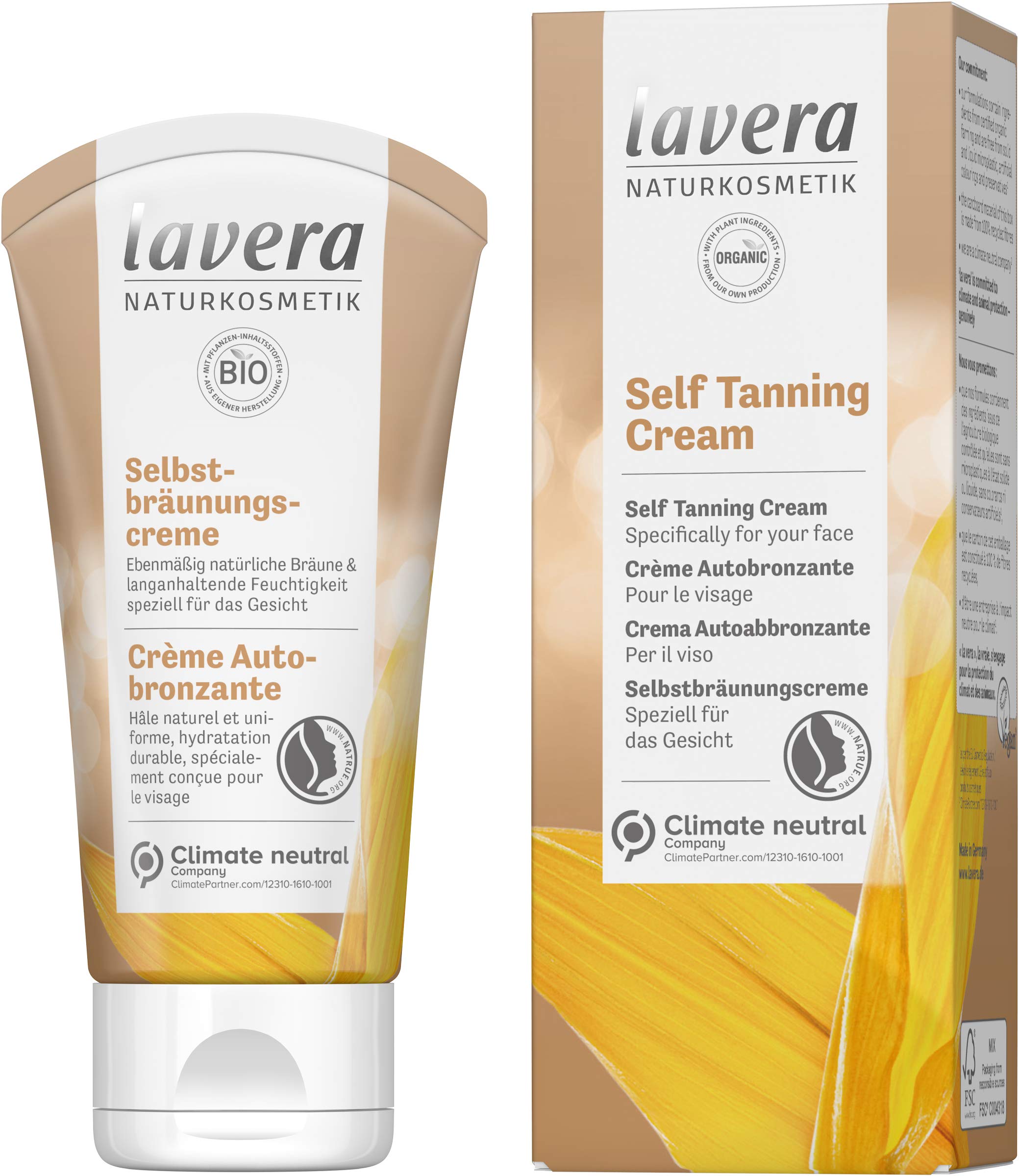 lavera Self Tanning Cream • Sun Care • Natural Cosmetics • vegan • certified • 50ml