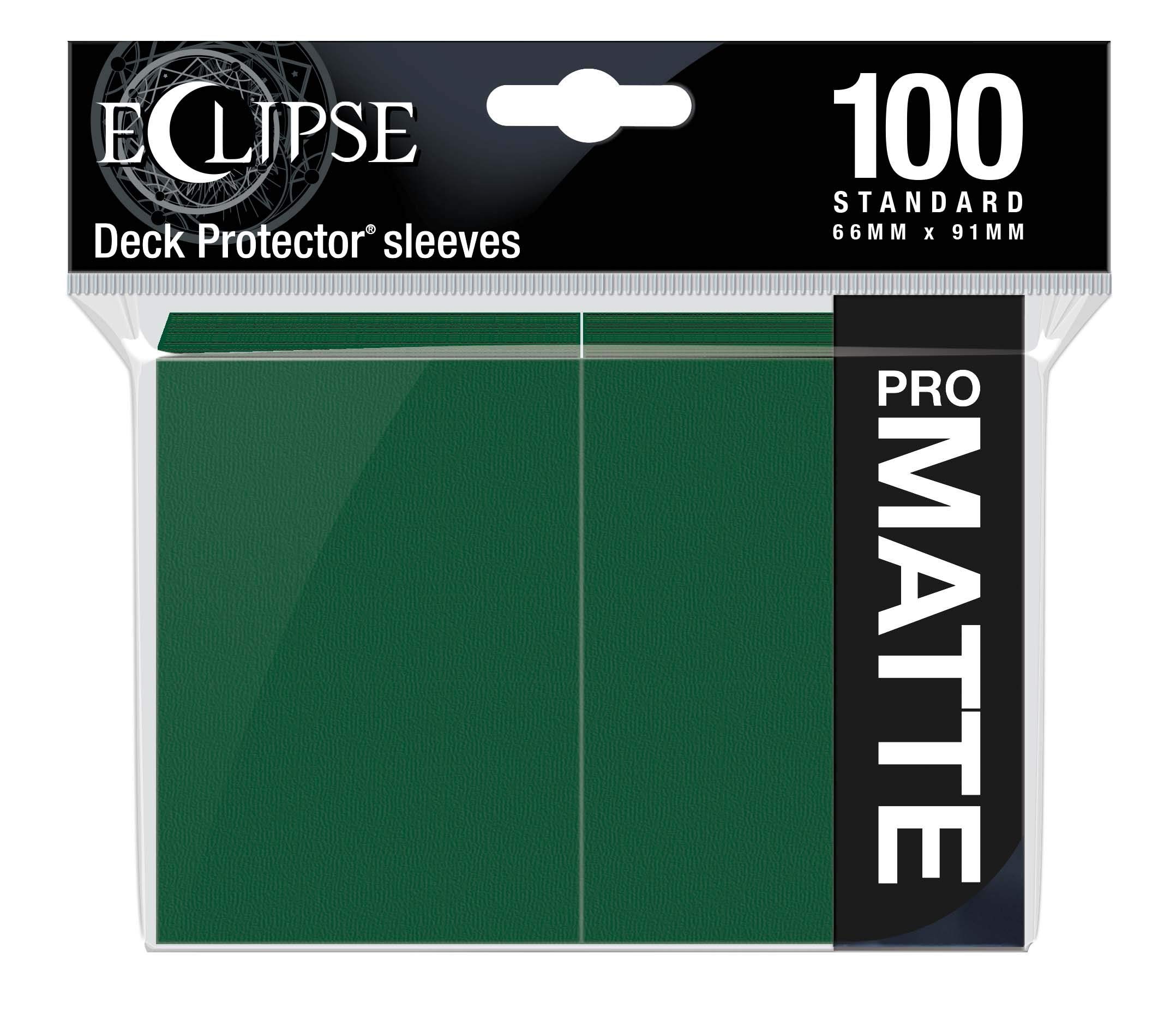 Ultra Pro E-15617 Eclipse Standard Matte Sleeves 100 Pack-Forest Green