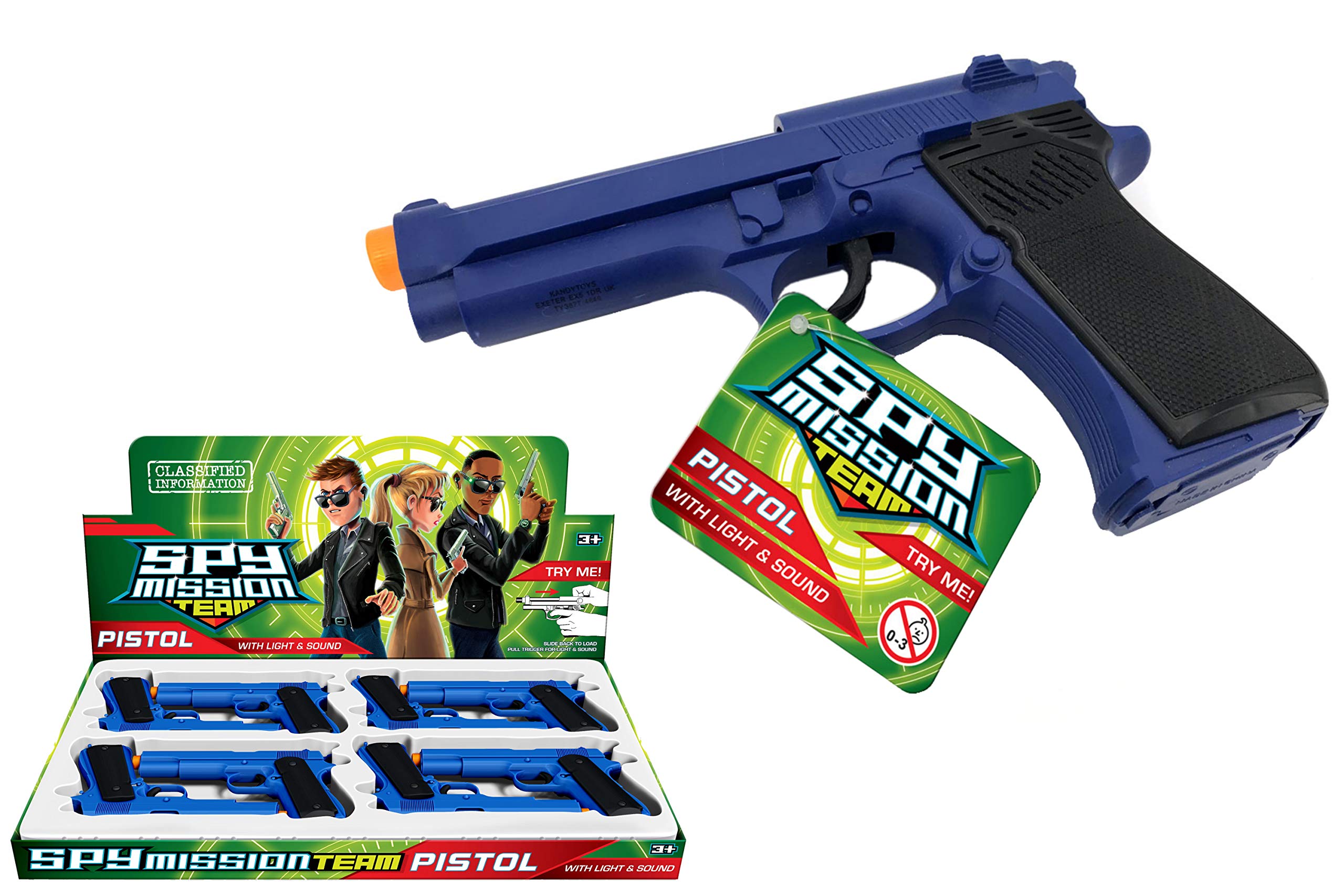 Toyland Spy Mission Pistol With Light And Sound Blue [Colour May Vary]