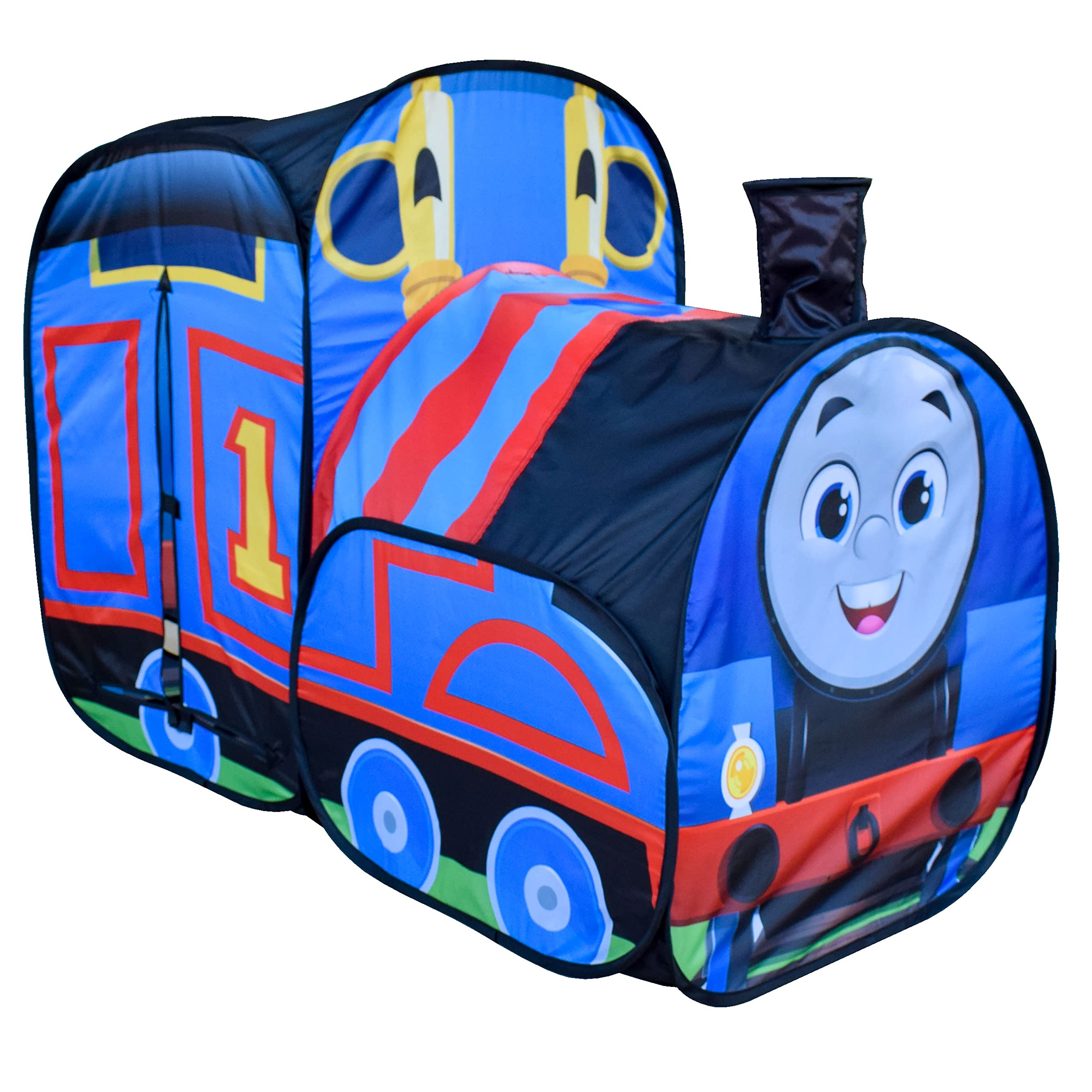 Sunny Days Entertainment Thomas & Friends Assembly-Free Pop-Up Play Train Tent for Kids Indoor and Outdoor, Nickelodeon Thomas The Tank Engine