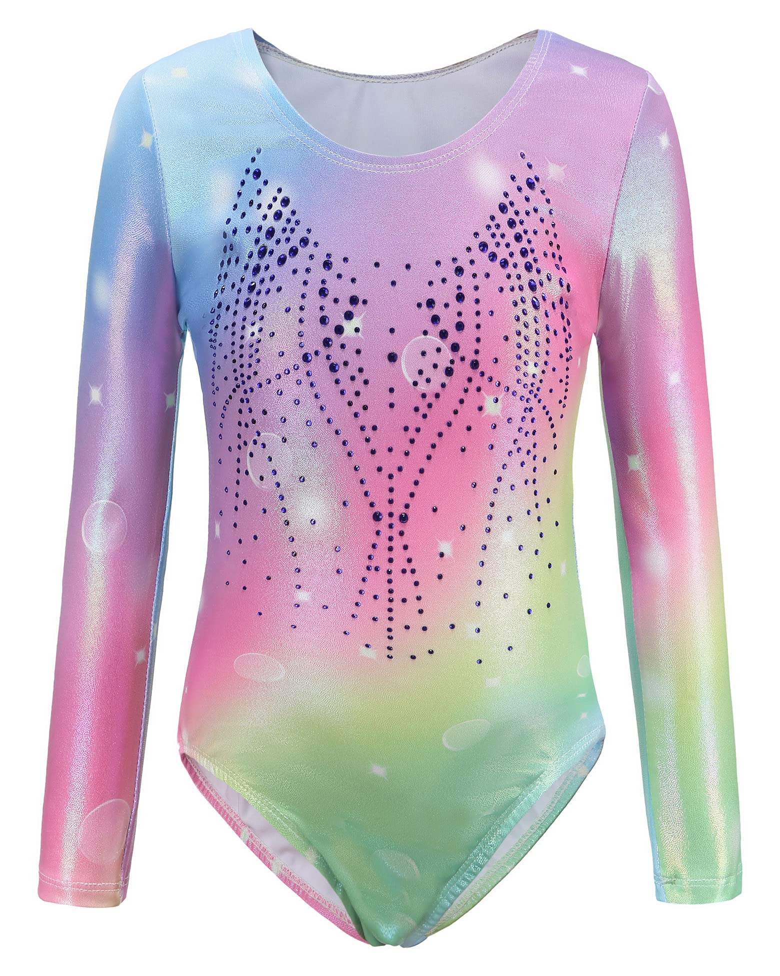 SEAUR Kids Girls Gymnastics Leotard One Piece Athletic Dance Leotards Sparkle Toddler Gymnastics Bodysuit Ballet Dance Wear