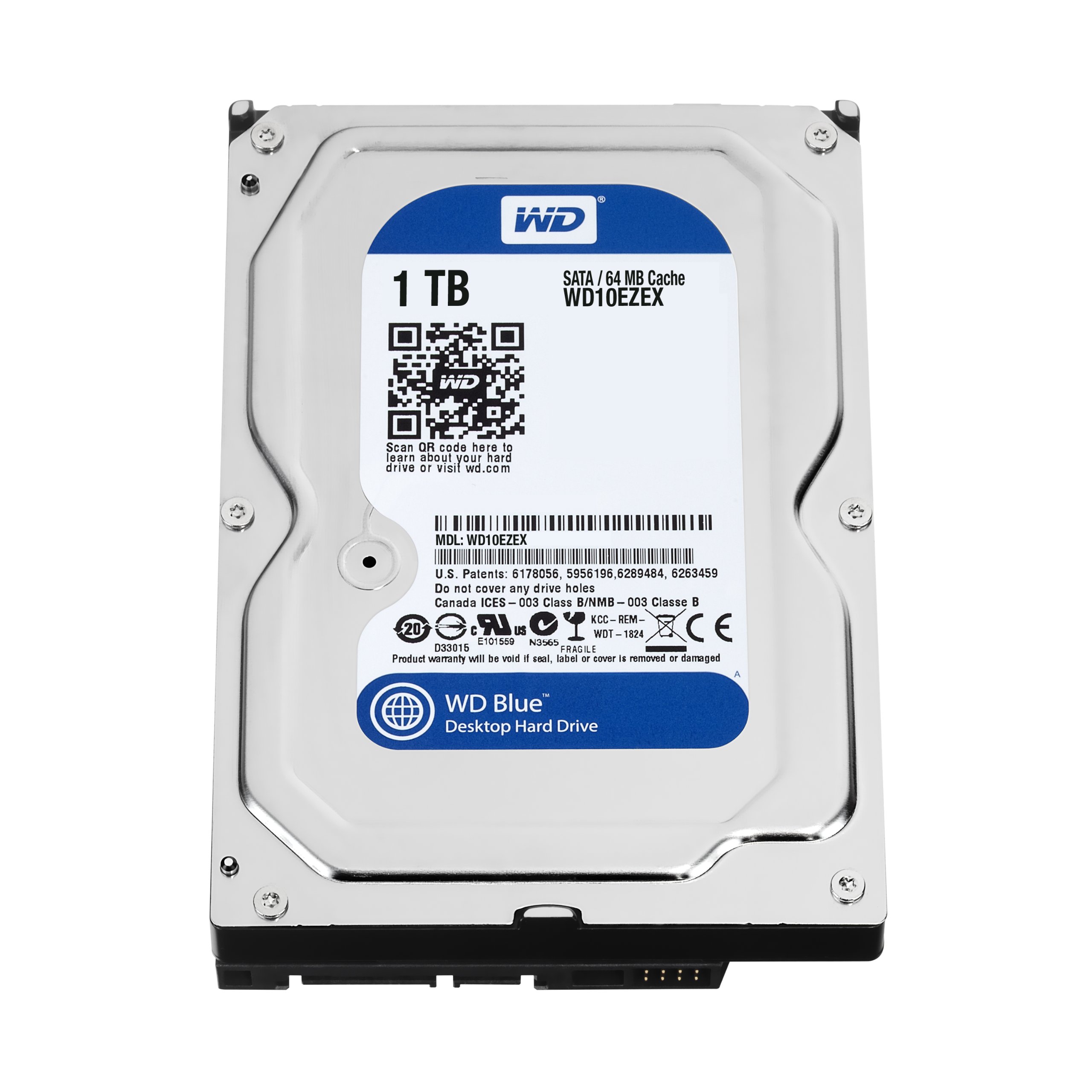 WD 1 TB 7200 RPM 3.5-inch Desktop Hard Drive Including WD Express Warranty (Frustration Free Packaging) - Blue