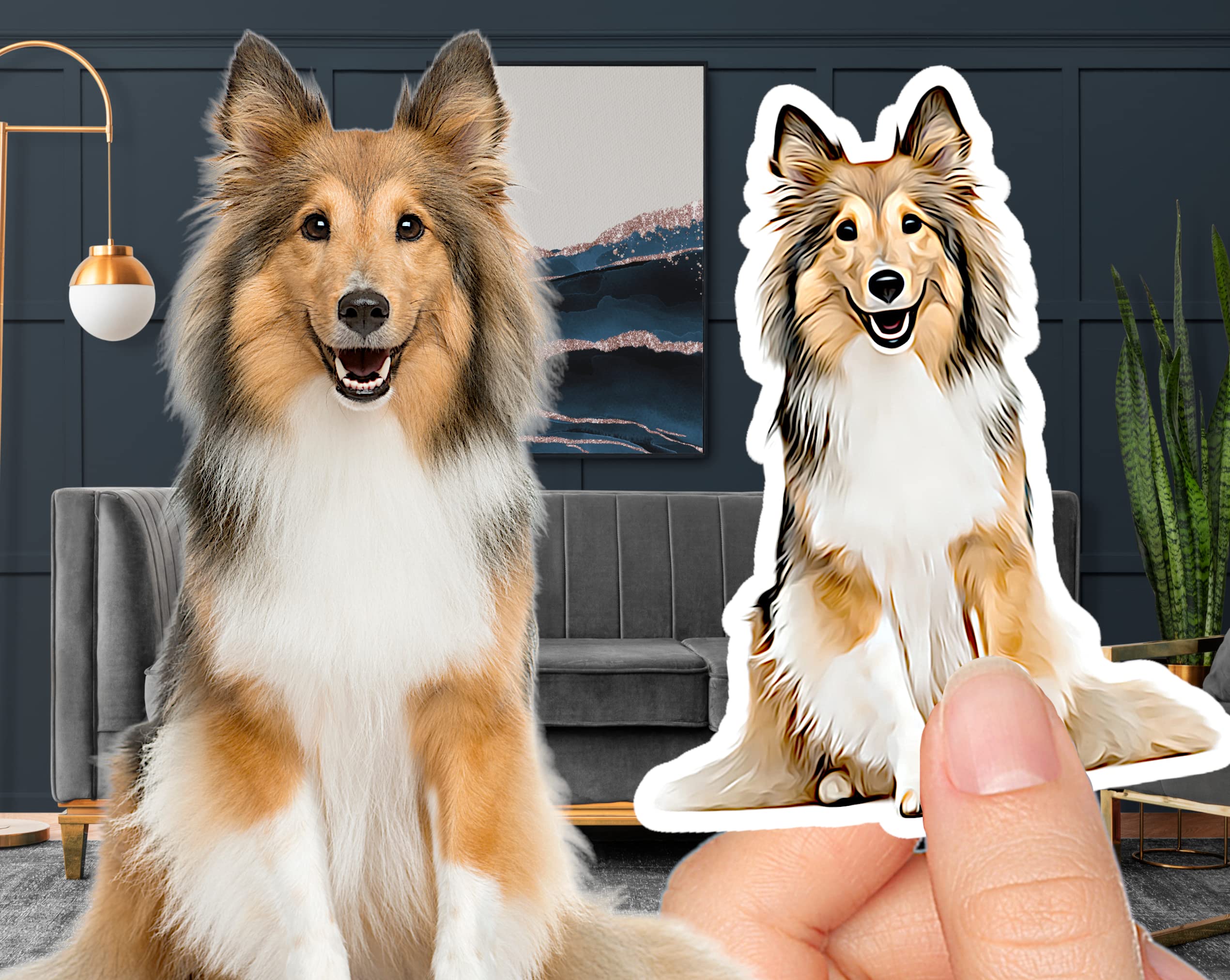 Custom Sticker - Pet Cartoon Portrait | Personalized - Picture Decal | Waterproof | Save Your Favorite Photo Sticker in Comic