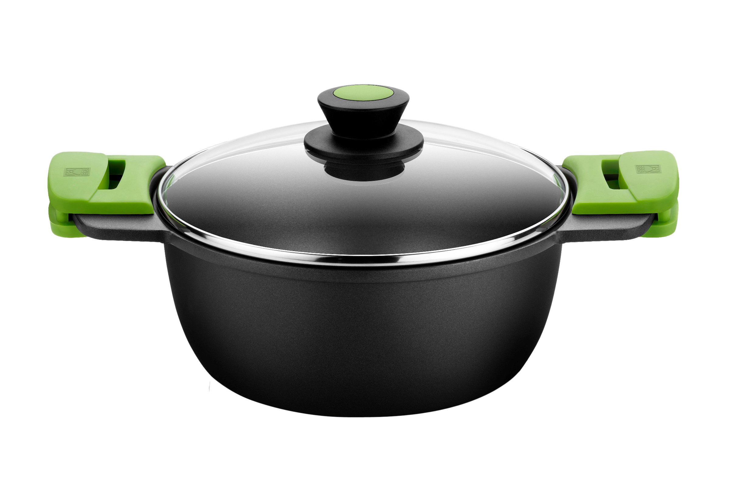 Braisogona Prior- Cast Aluminium Tall Casserole, 24 cm, highly durable cast aluminium with pfoa non-stick coating.All Cookers Including Induction