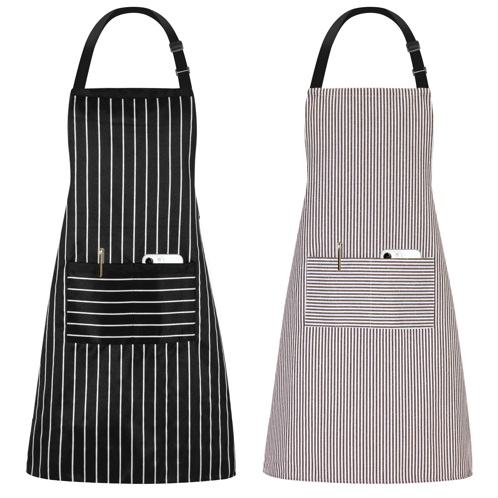 Jubatus 2 Pack Kitchen Apron Striped