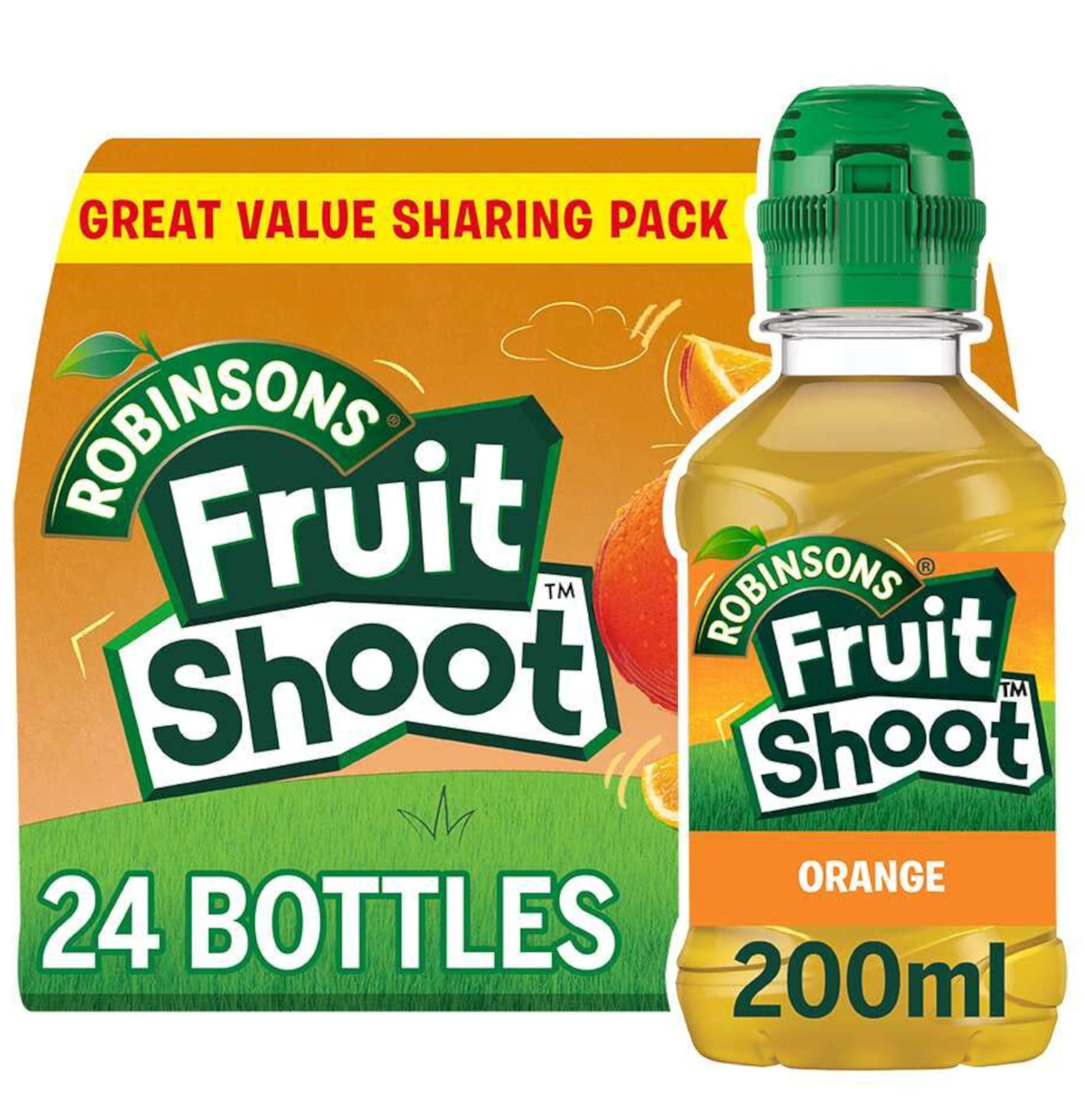 Robinsons Fruit Shoot Orange 24 x 200ml PET bottles