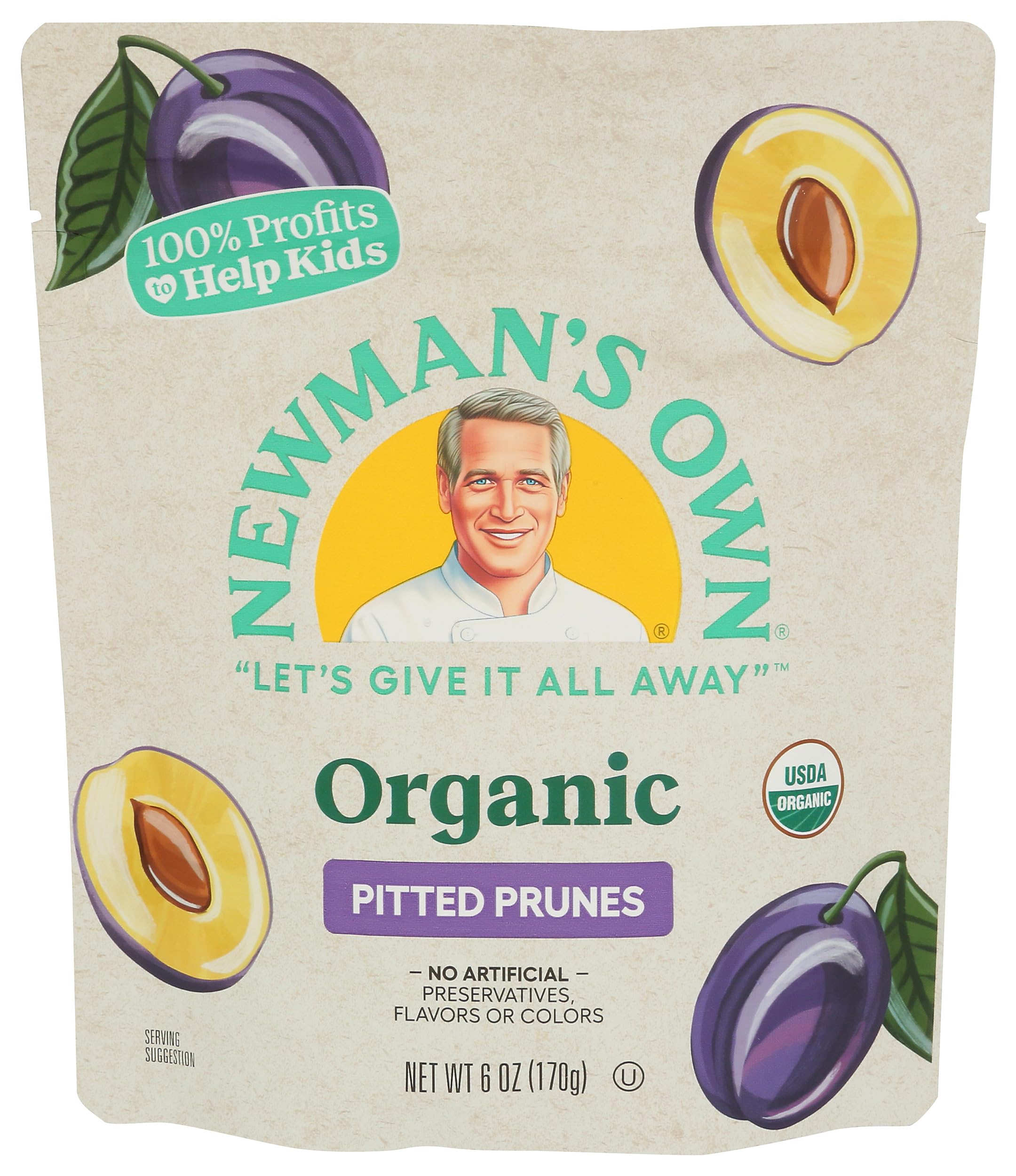 Newman's OwnORGANICS Organic Dried Prunes, 6 OZ