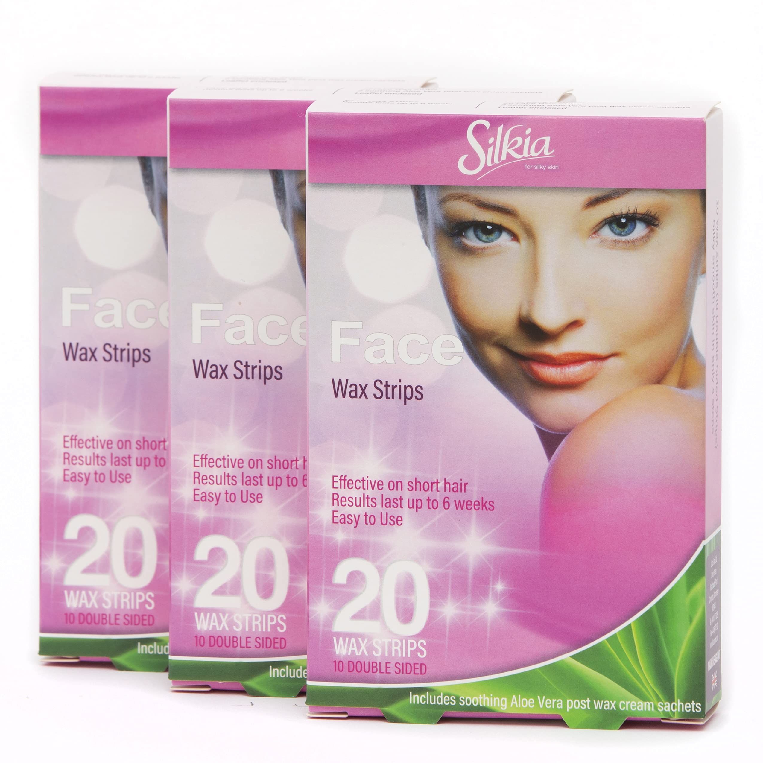 Silkiawax strips facial 10 strips (Pack of 3)