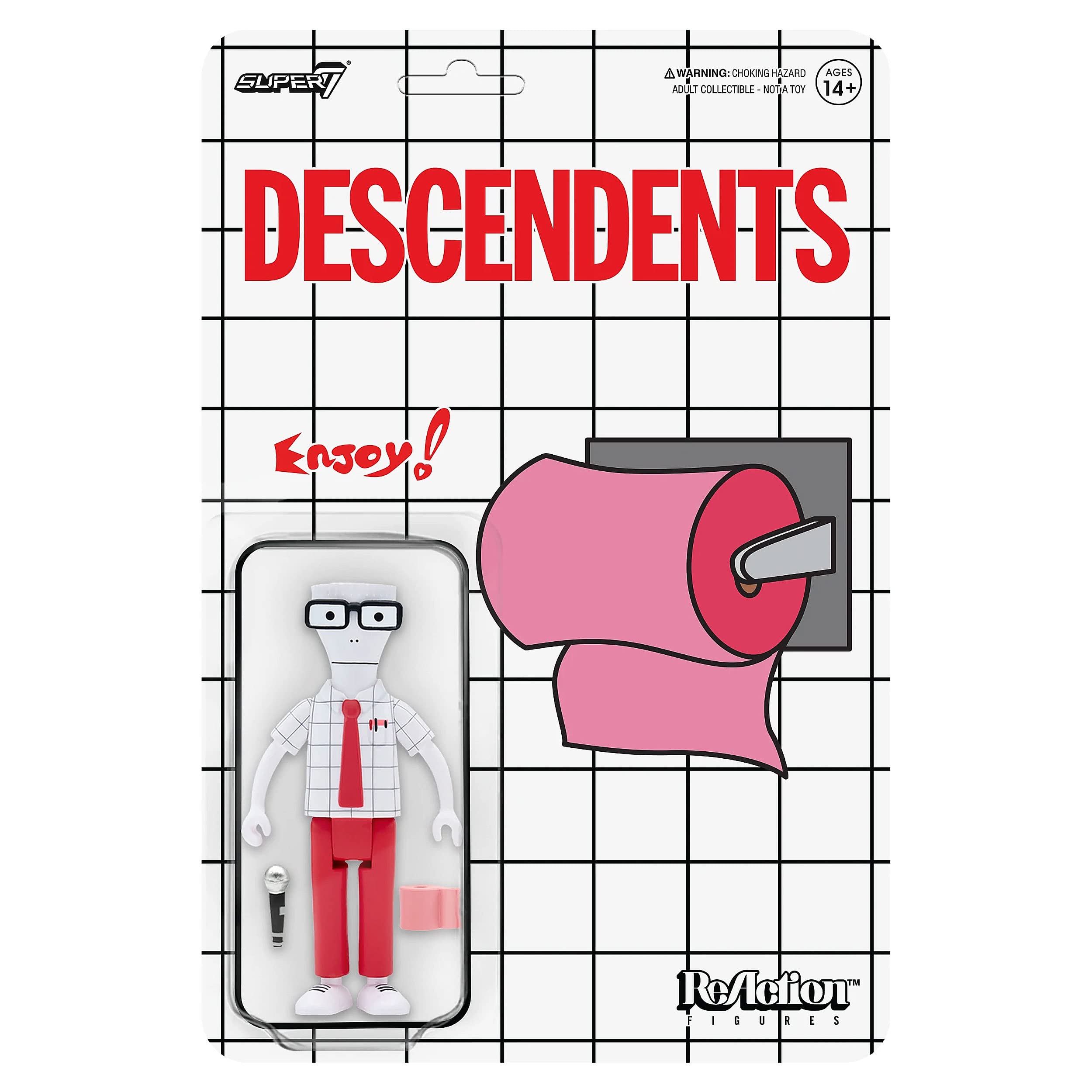 Super7Descendents Milo (Enjoy!) - 3.75" Social Distortion Action Figure with Accessories Classic Music Collectibles and Retro Toys