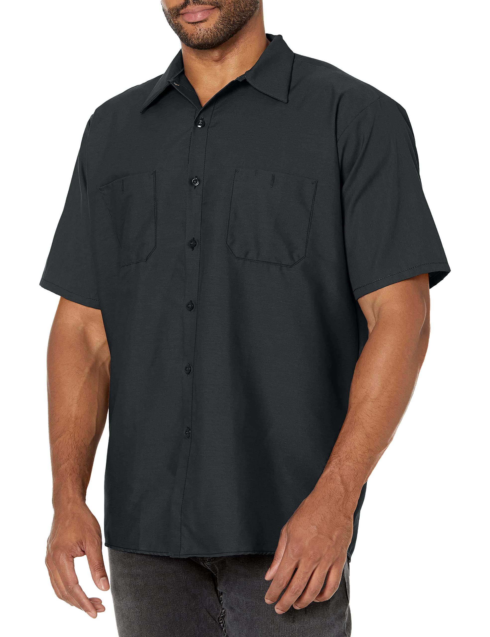 Red Kap Men's Industrial Work Shirt, Regular Fit, Short Sleeve