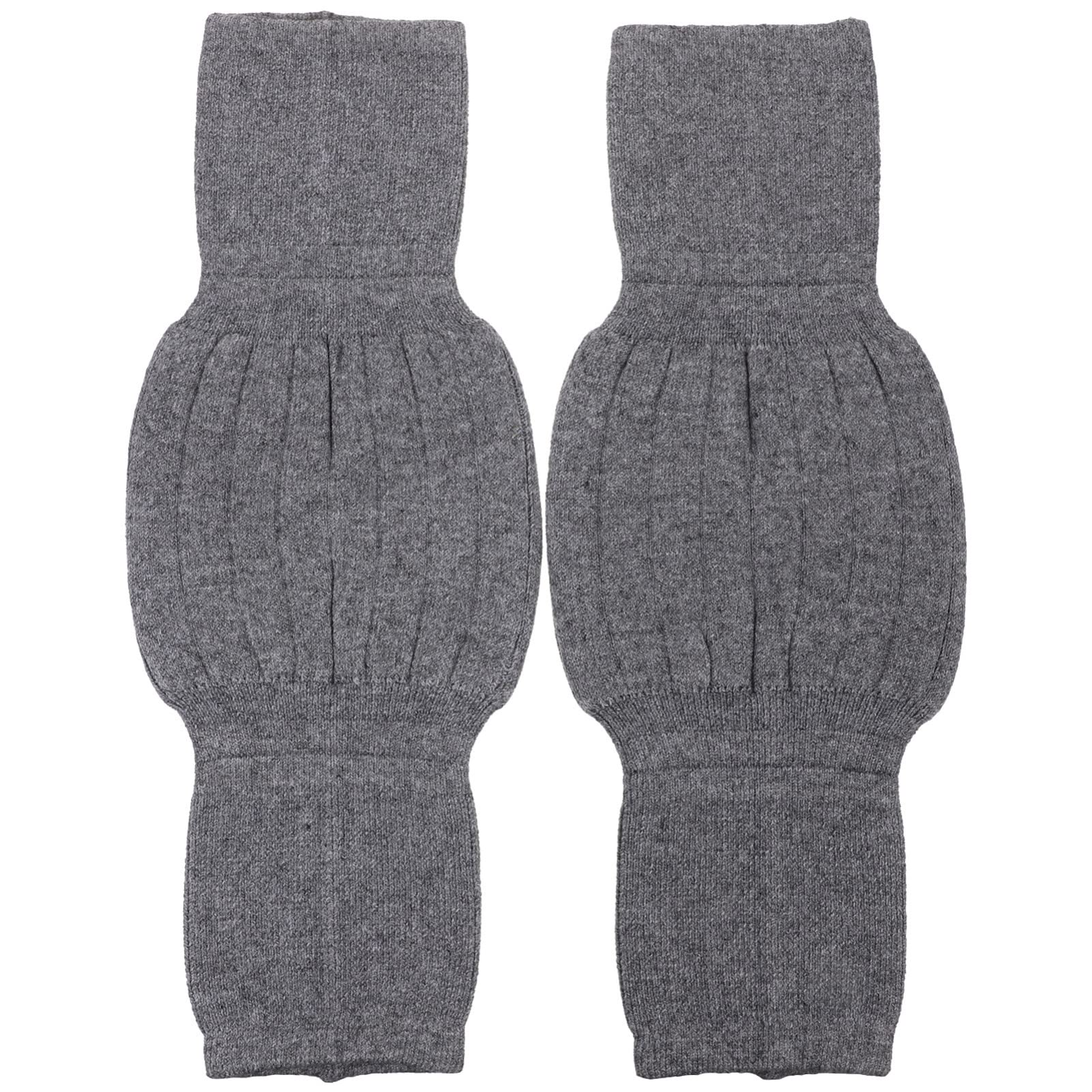 Knee Warmers Wool 2 Pcs Cashmere Knee Pads Warm Knee Braces Guards Winter Knee Sleeves Sports Protection Sleeve Flexible Support Cover for Men Elderly Knee Warmers