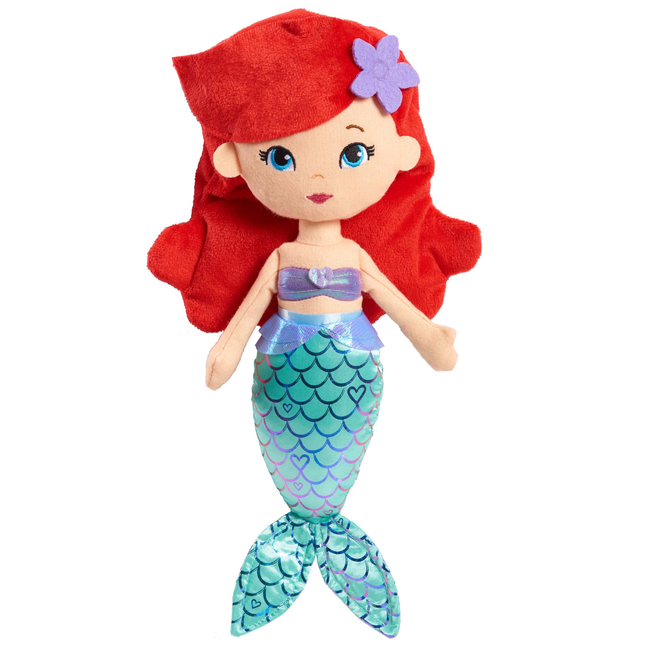 Disney Princess So Sweet Princess Ariel, 13.5-Inch Plush with Red Hair, The Little Mermaid