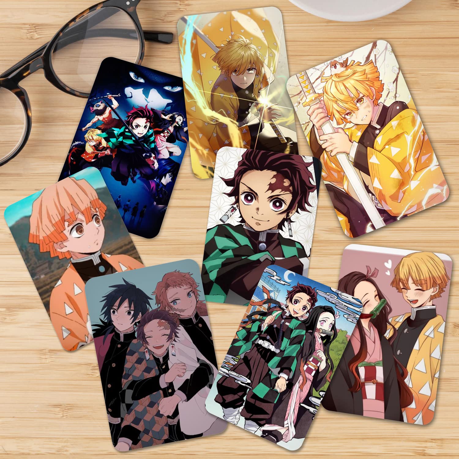 NS Trading Demon Slayer Anime Photocards For All Occasion Pack Set Of 12 + 4 Freebies (Giyu/Tanjiro/Nezuko Zenitsu)