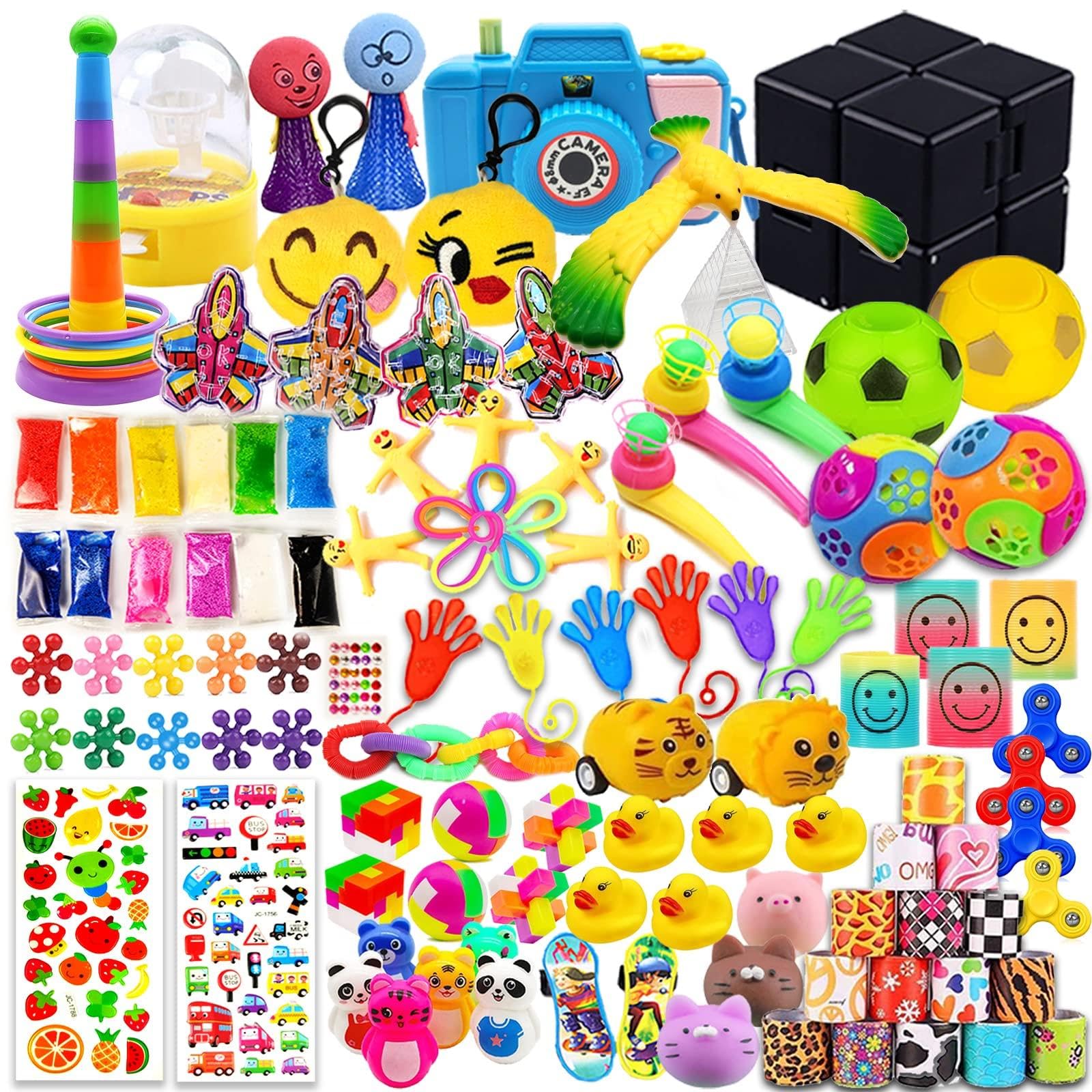 EDsportshouse Party Favors for Kids Toy Assortment Bundle,Puzzles,Finger Gyro Spiral Twister Toys for Birthday Party,Classroom Rewards,Carnival Prizes,Pinata Filler,Treasure Box,Goodie Bag Filler