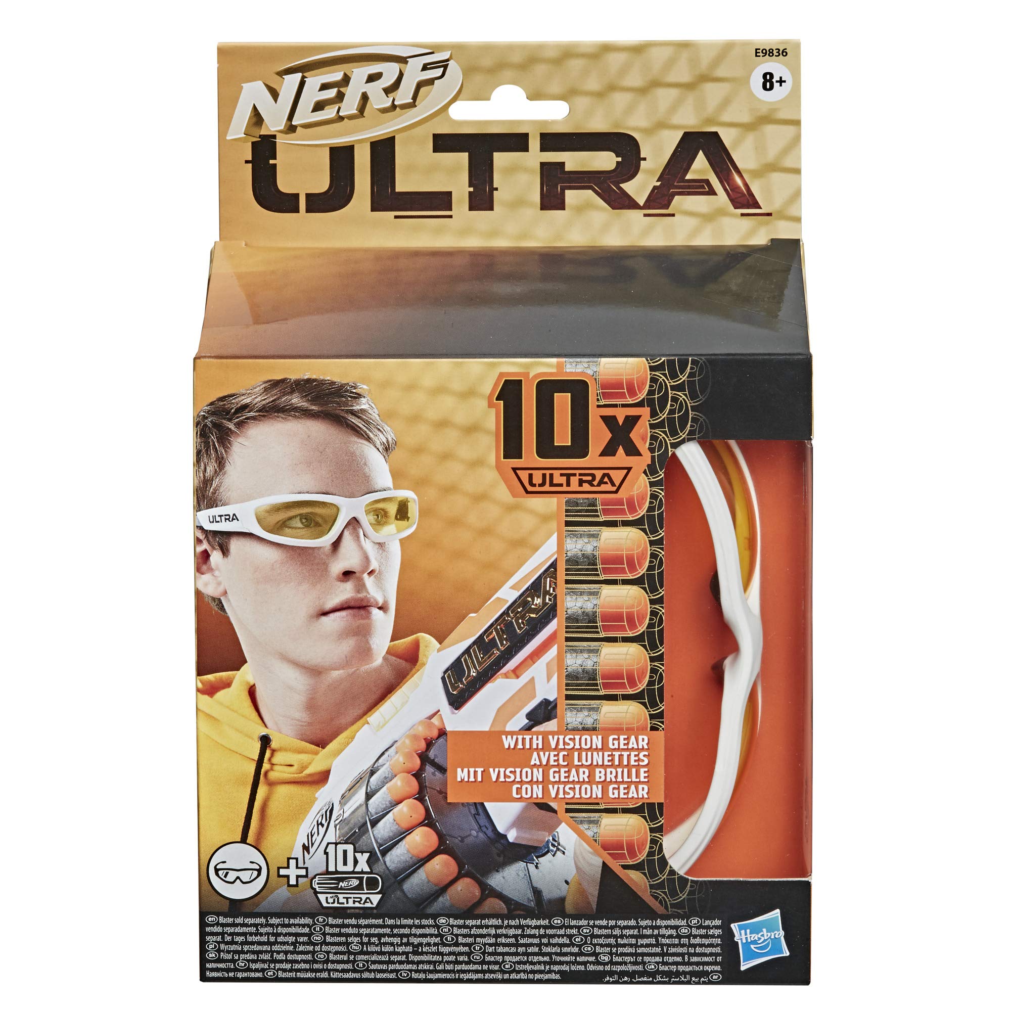 Nerf Ultra Vision Gear and 10 Nerf Ultra Darts - The Ultimate in Nerf Dart Blasting - Darts Compatible Only with Nerf Ultra Blasters