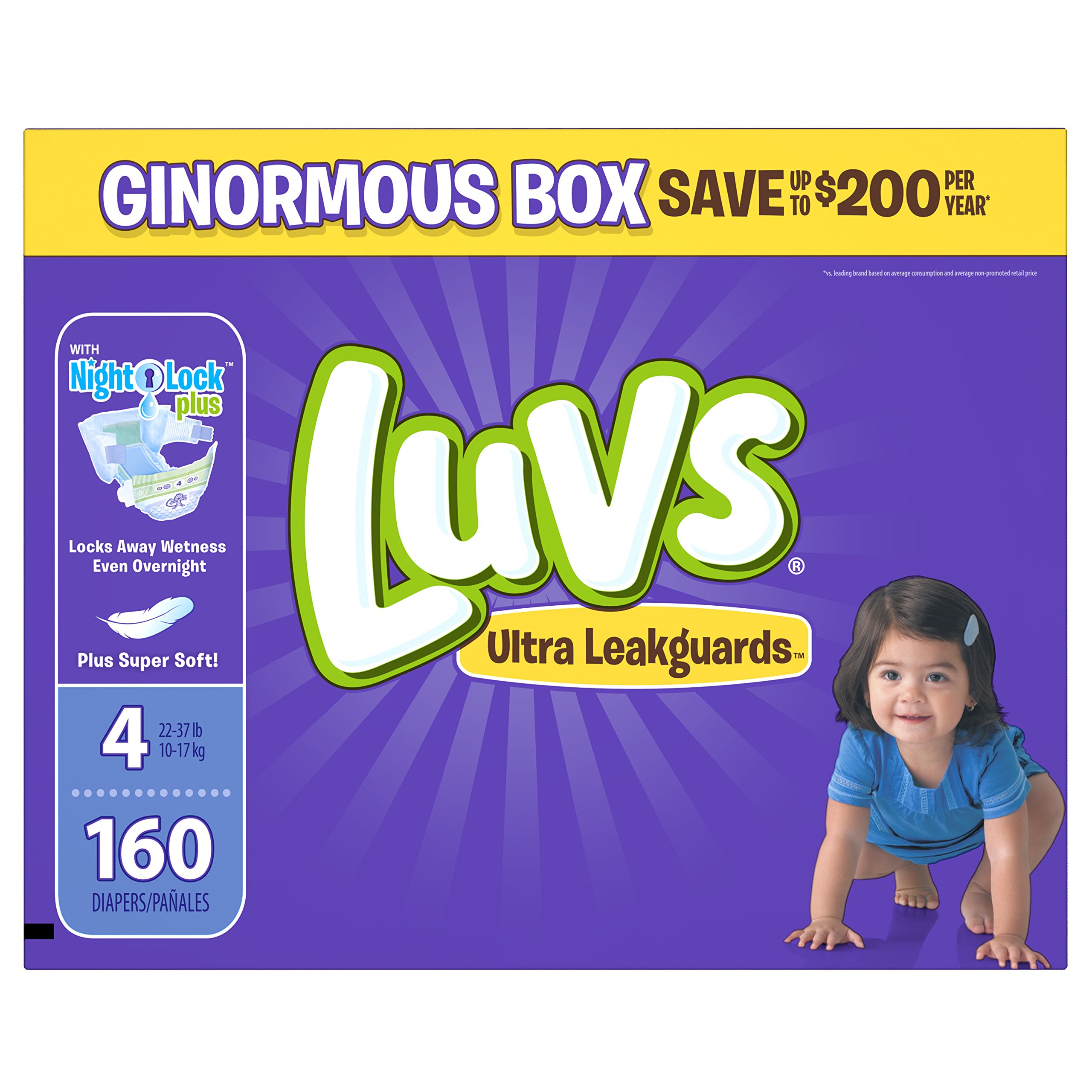 Luvs Diapers Size 4, 160 count