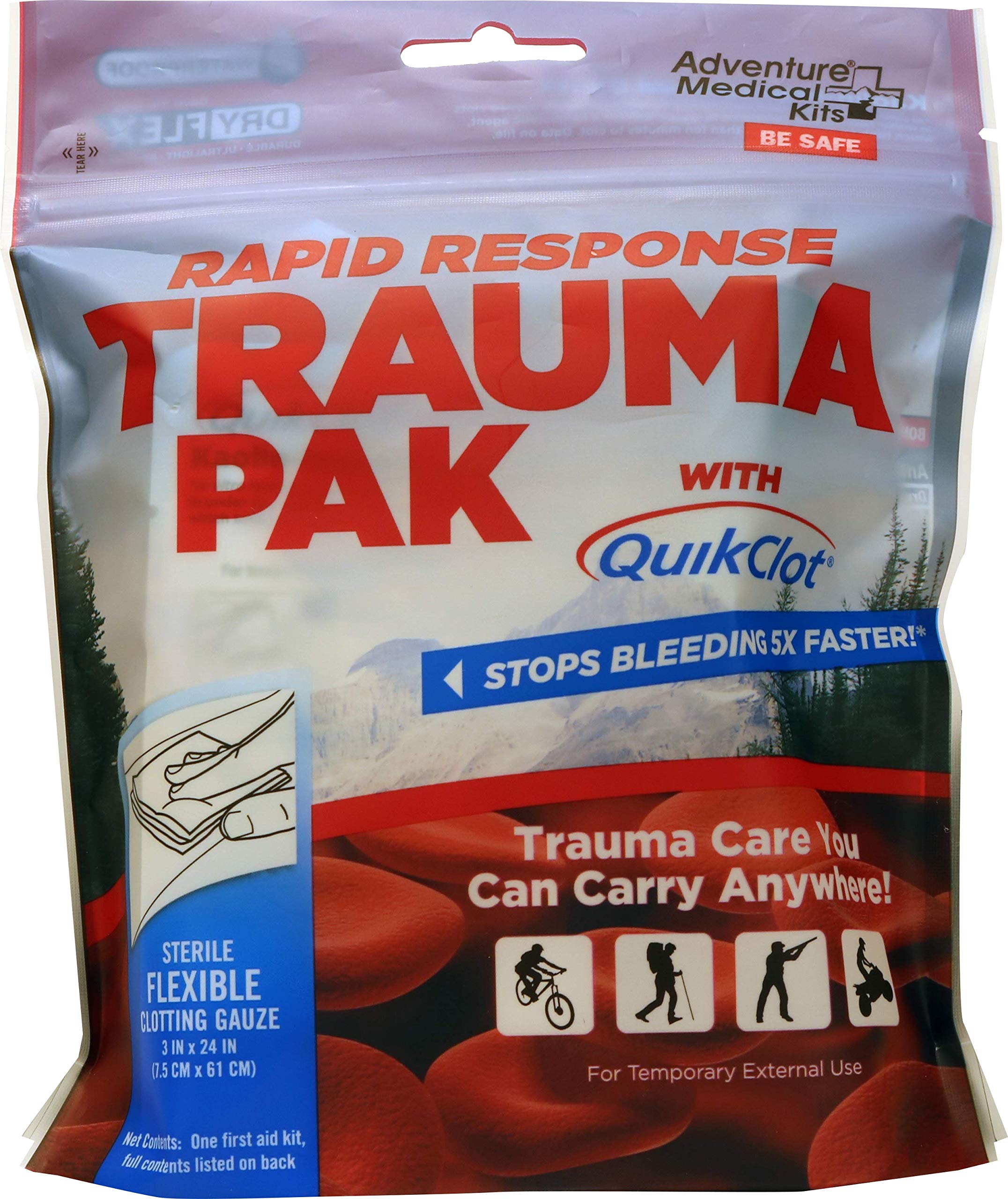 Adventure Medical Kits Rapid Response Trauma Pak with QuikClot