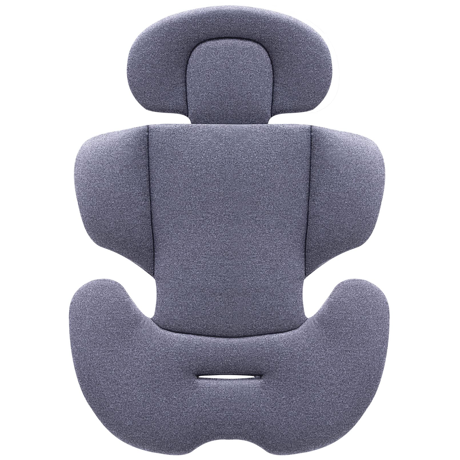 InnokidsInfant to Toddler Head and Body Support Pillow, Newborn Car Seat Insert Cushion Pad, Headrest with Adjustable Height, Perfect for Baby Carseats, Strollers, Carriers (Gray)