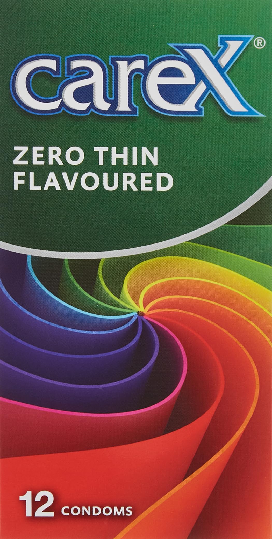 Carex Zero Thin Flavoured Condoms | 30% Thinner With Flavour | 12 Count