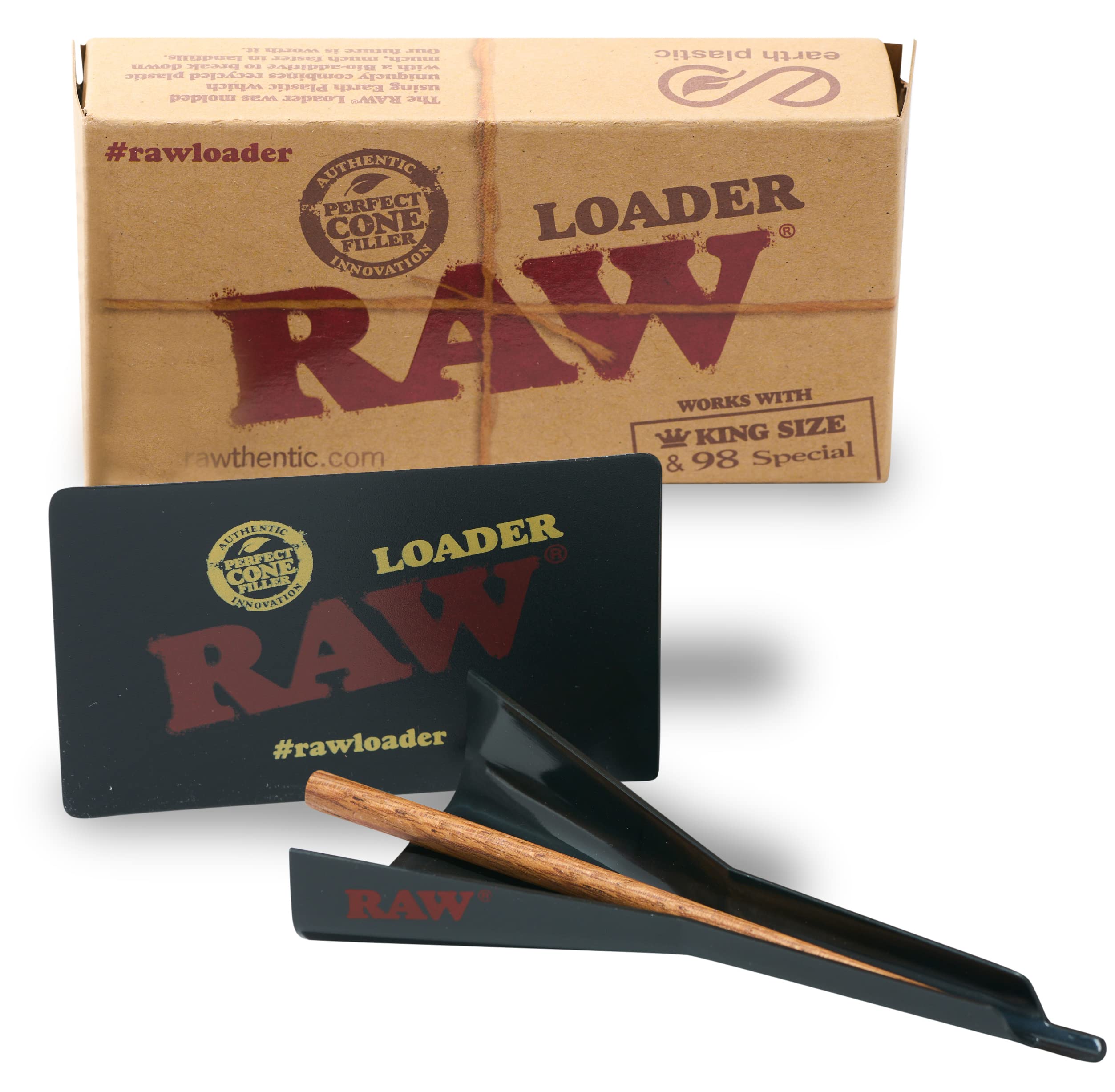 RAWCone Loader for King Size and 98 Special Pre Rolled Cones - Easily Fill and Pack your RAW Prerolls No Expertise Required