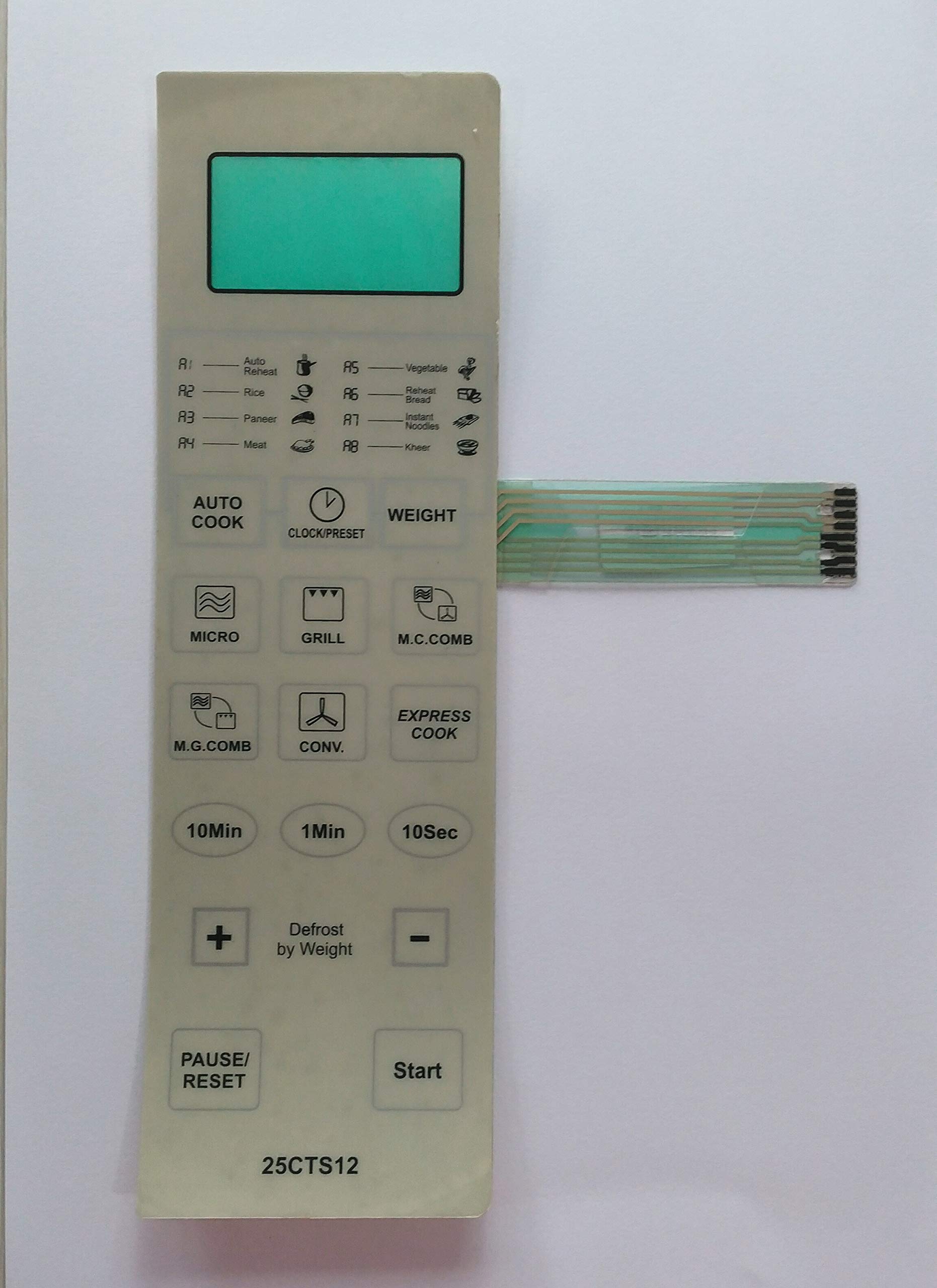 ABLE 25CTS12 Microwave Oven Membrane Keypad