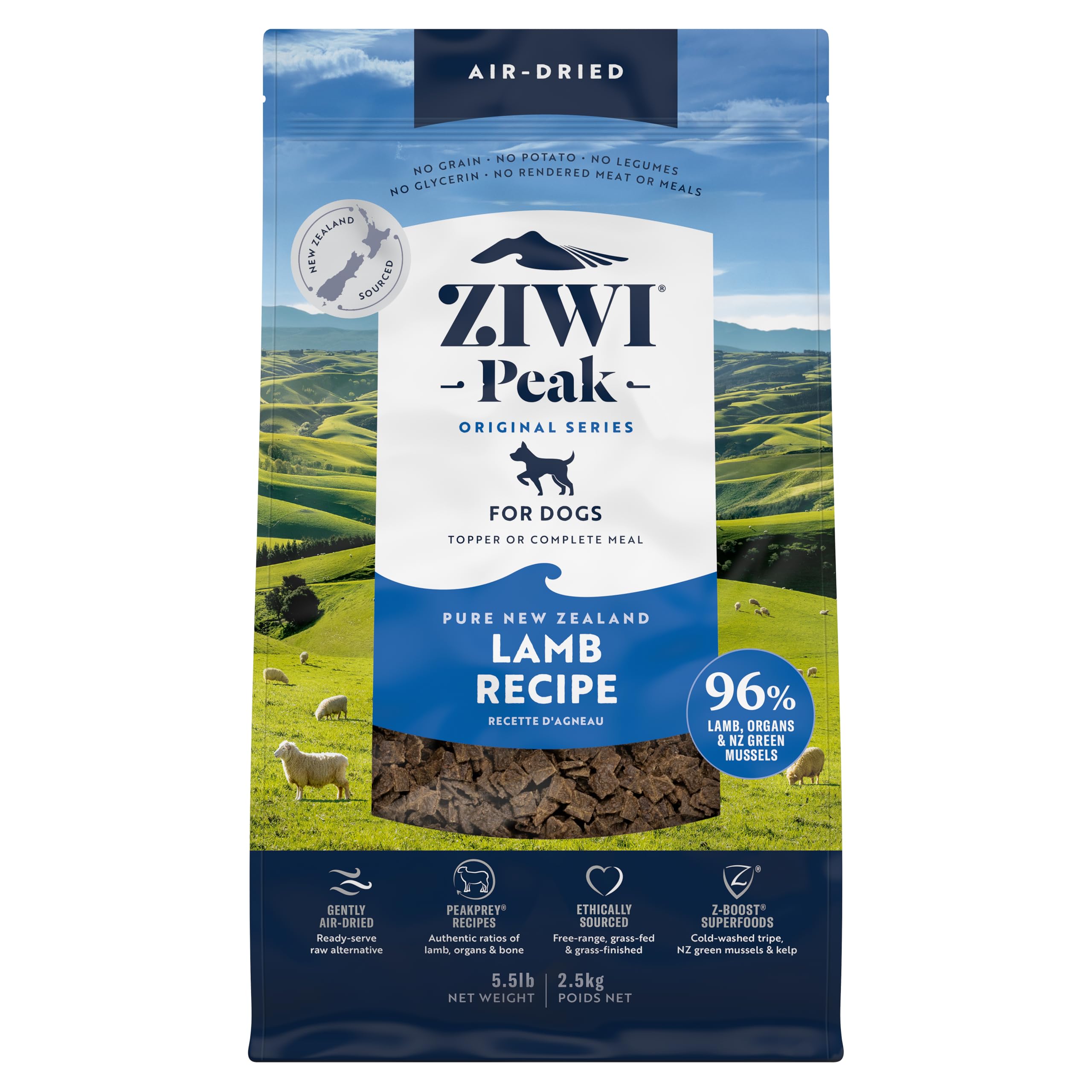 Ziwipeak Dog Dry Food Lamb 2.5Kg