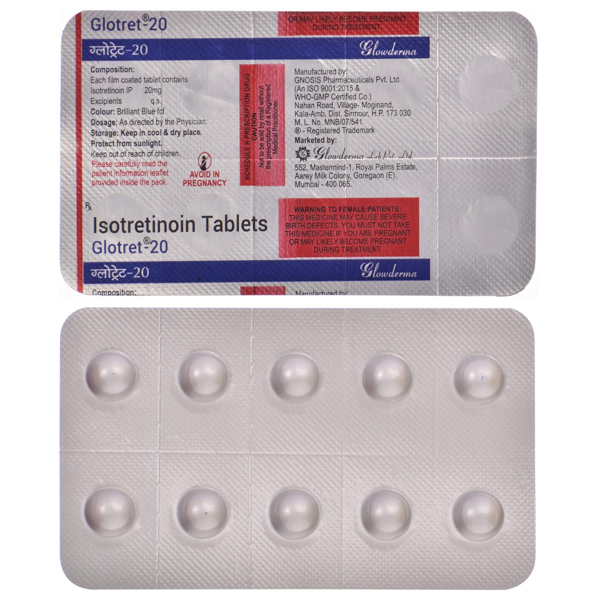 Glotret-20 - Strip of 10 Tablets