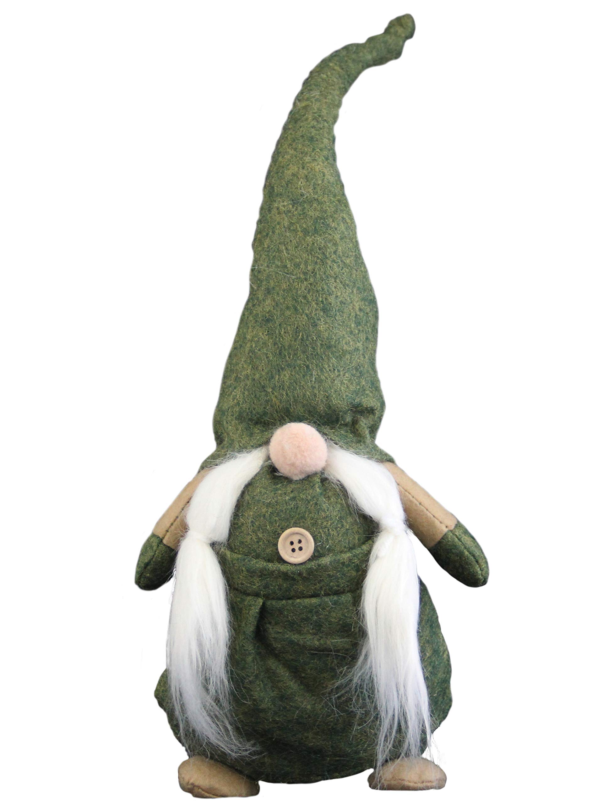 Soophen Christmas Santa Doll,Scandinavian Gnome Plush,Birthday Present,Home Ornaments,Holiday Decoration,Table Decor - 16 Inches (Green)