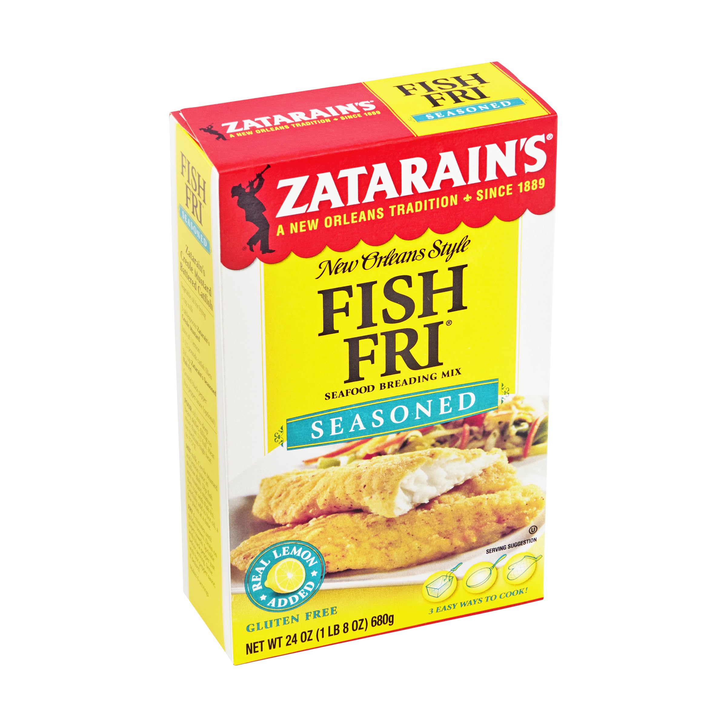 Zatarain's Seasoned Fish Fri Seafood Breading Mix, 24 oz