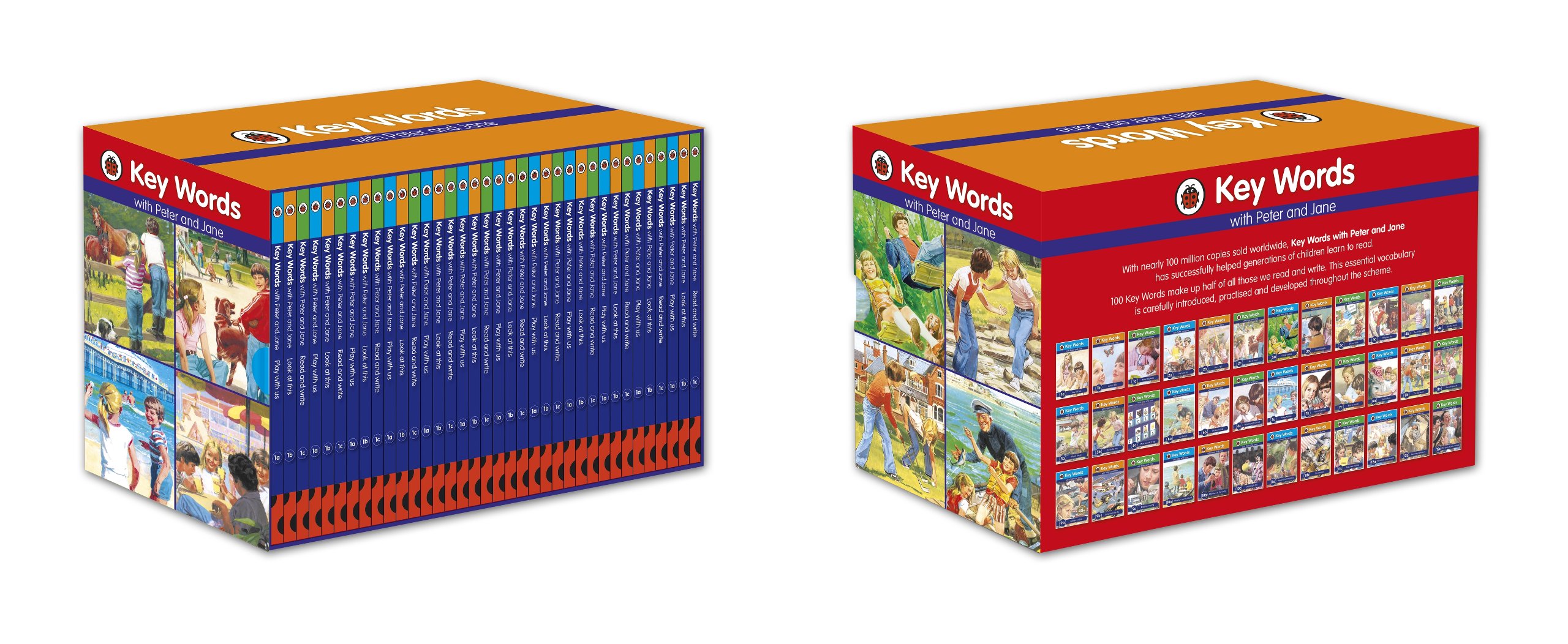 Ladybird Key Words with Peter and Jane 36 Books Box Set (HB)