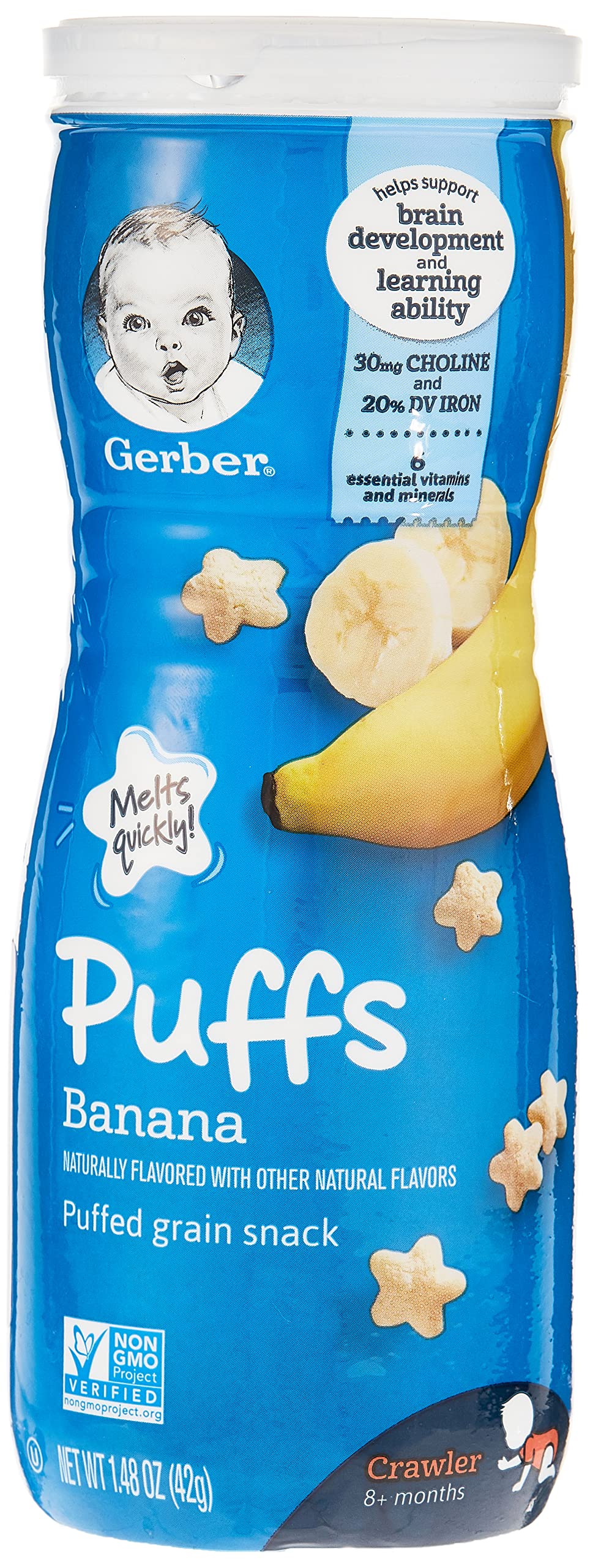 Gerber Puffs Banana, 1.48 Oz.