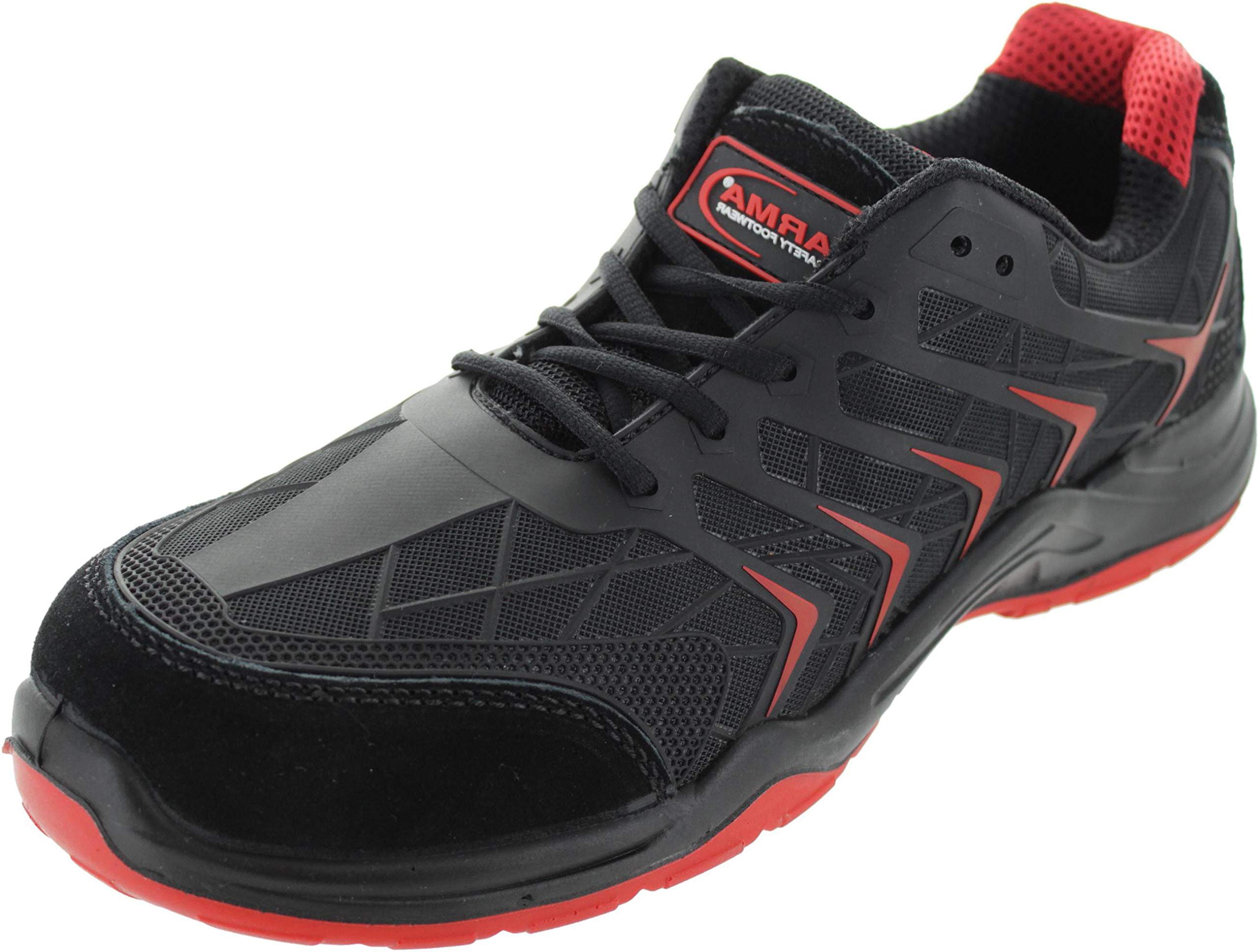 RAM ONLINE ARMA, A10-VIPER, S1P Safety Trainer, Quality and Lightweight, Breathable and Moisture Wicking Lining, Shock Absorbing Heel (numeric_10)